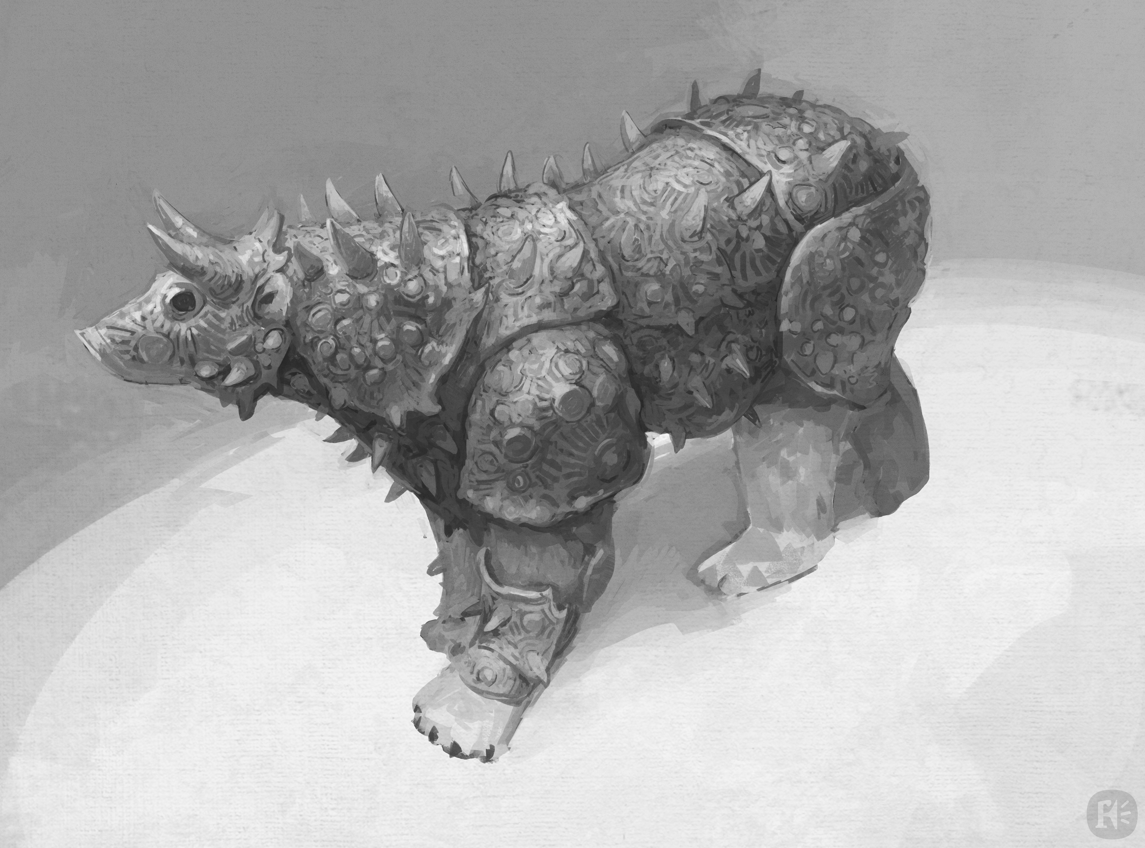 Design for the armoured bears.