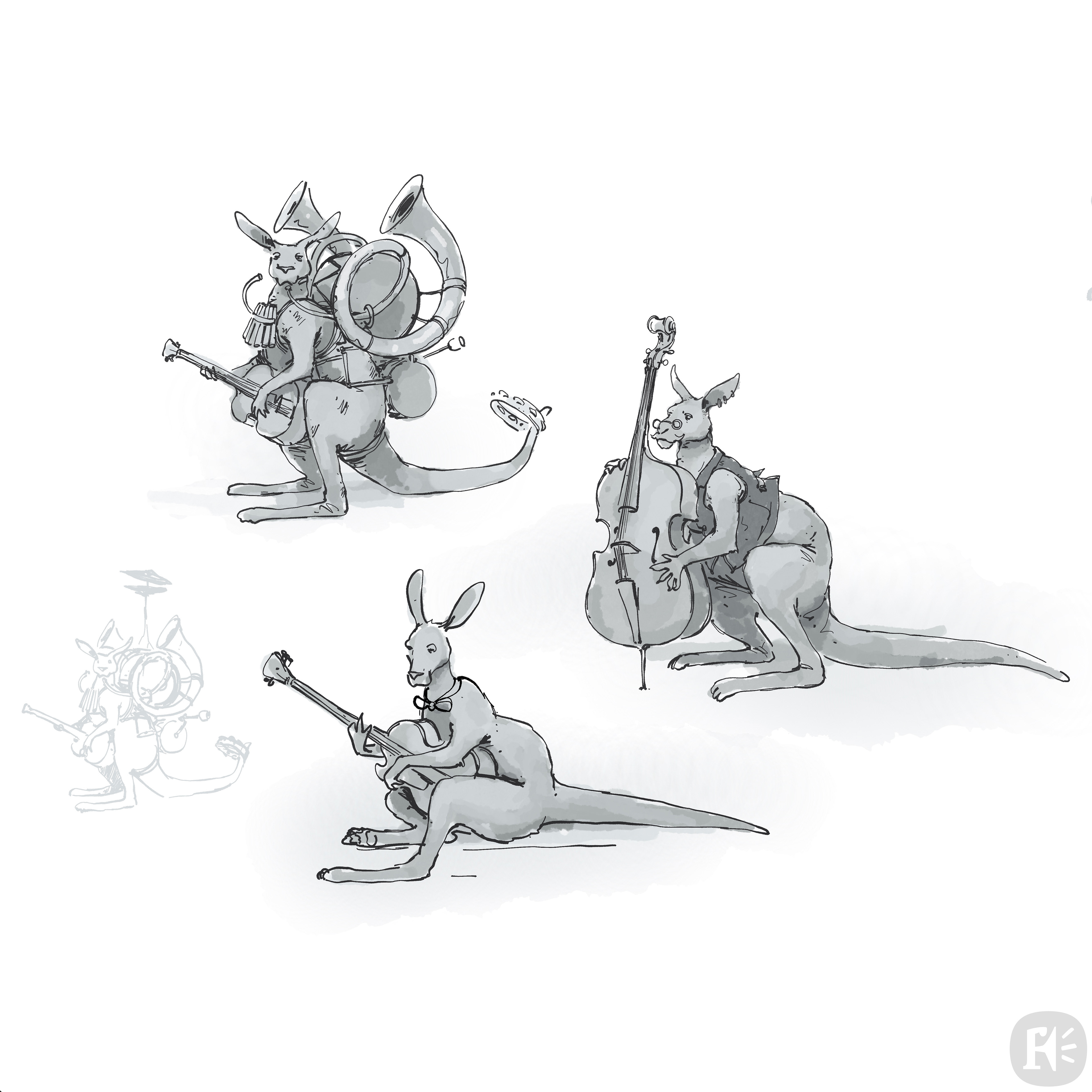 Sketches for Kangaroo players