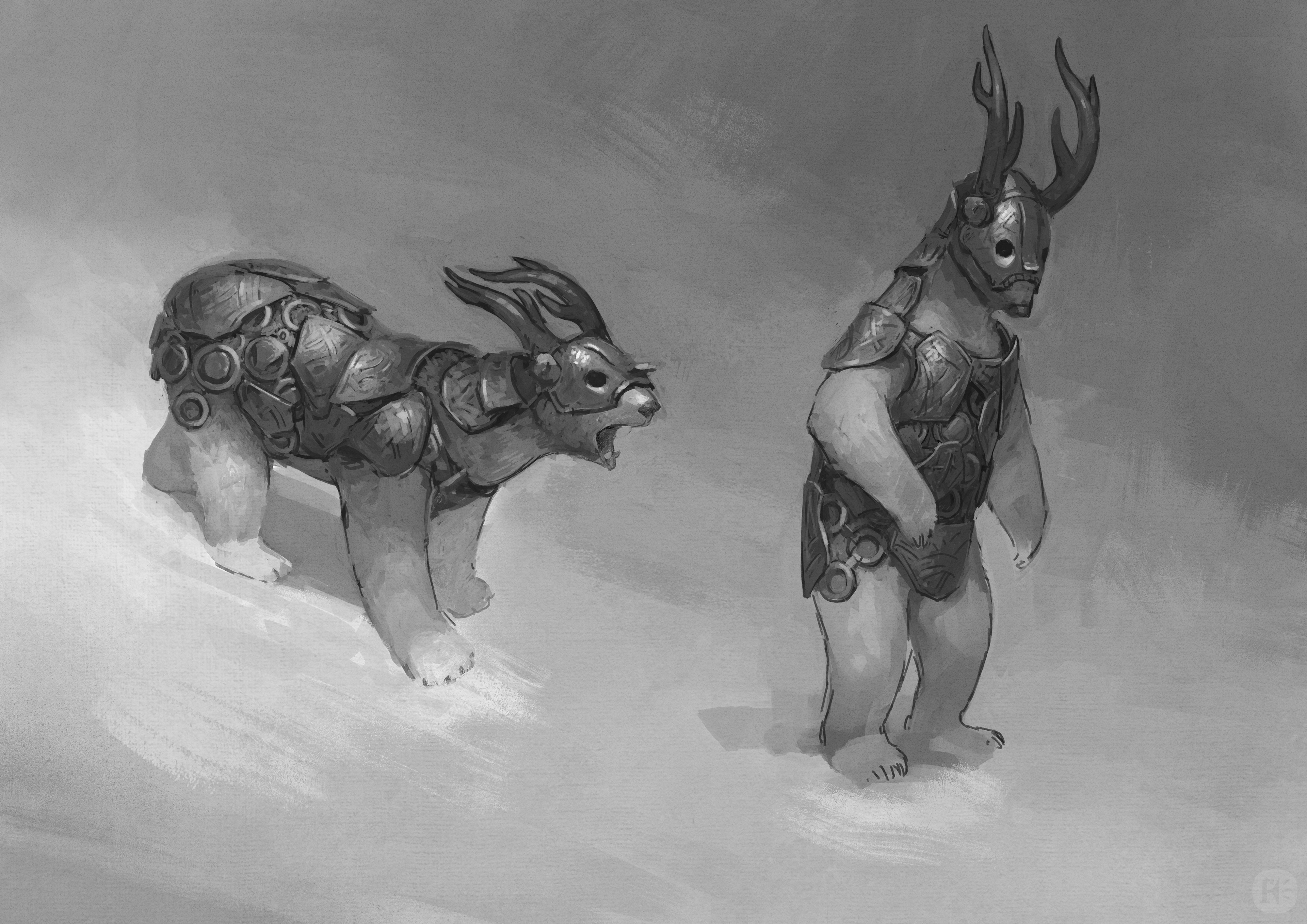 Design for the armoured bears.