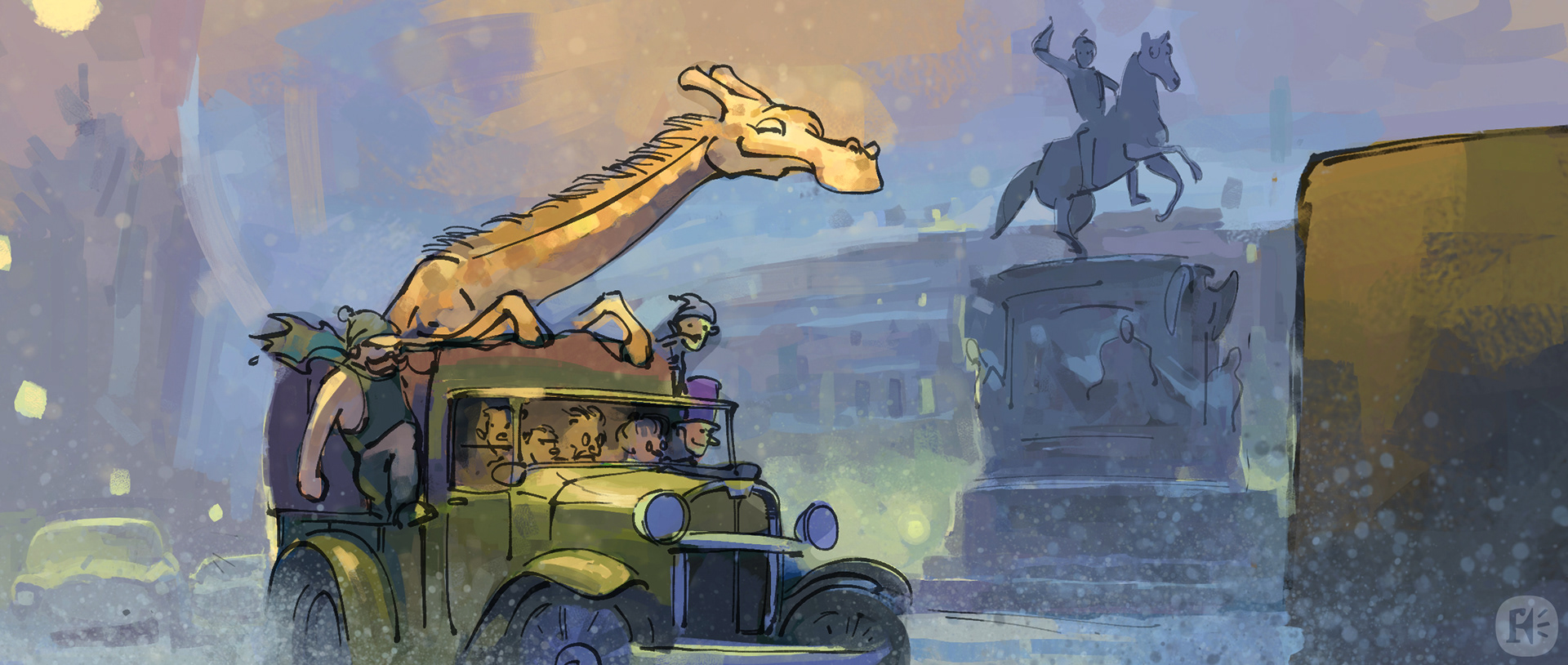 Pitching the film : Idea for a chase scene. 