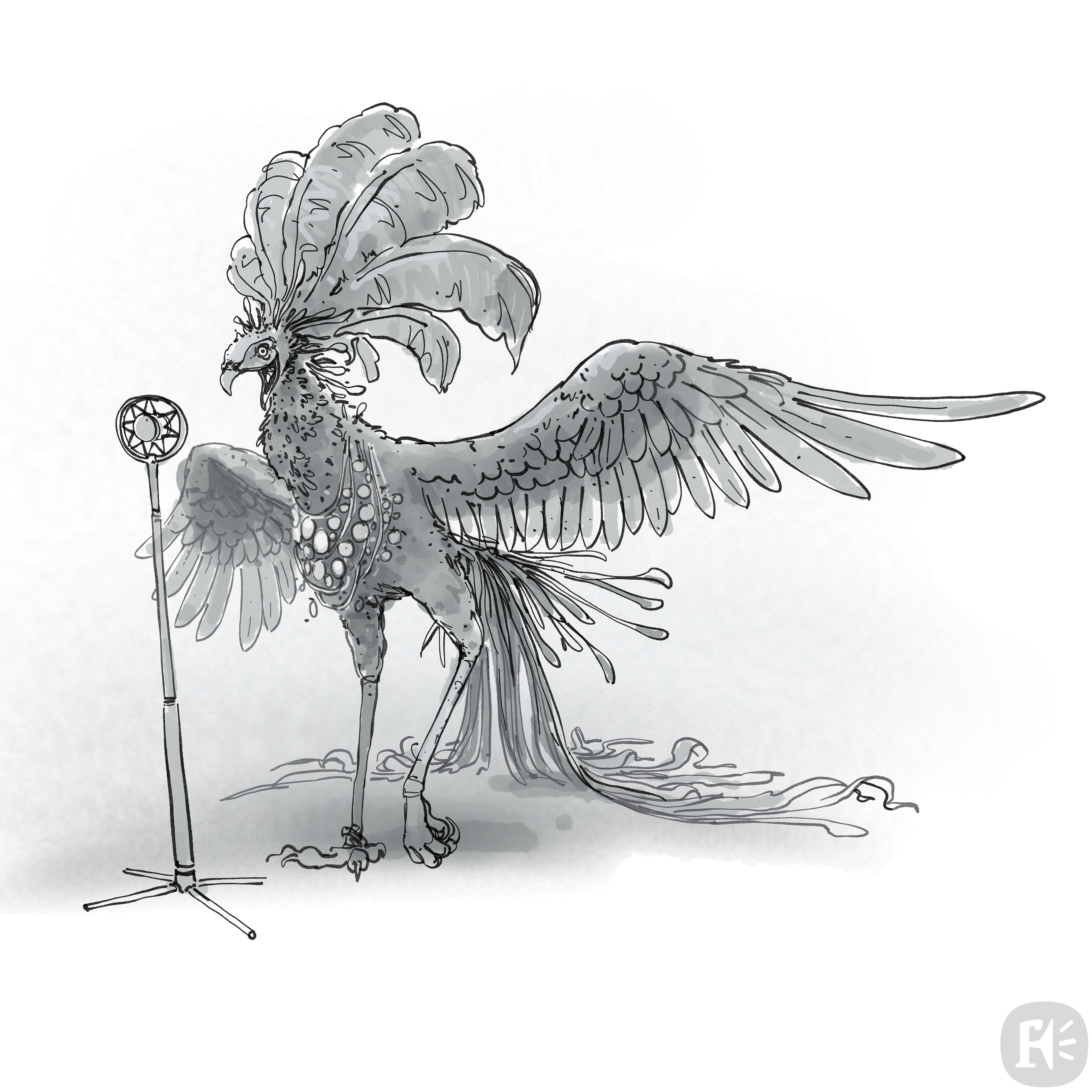 Sketch for an Oz Dust singer