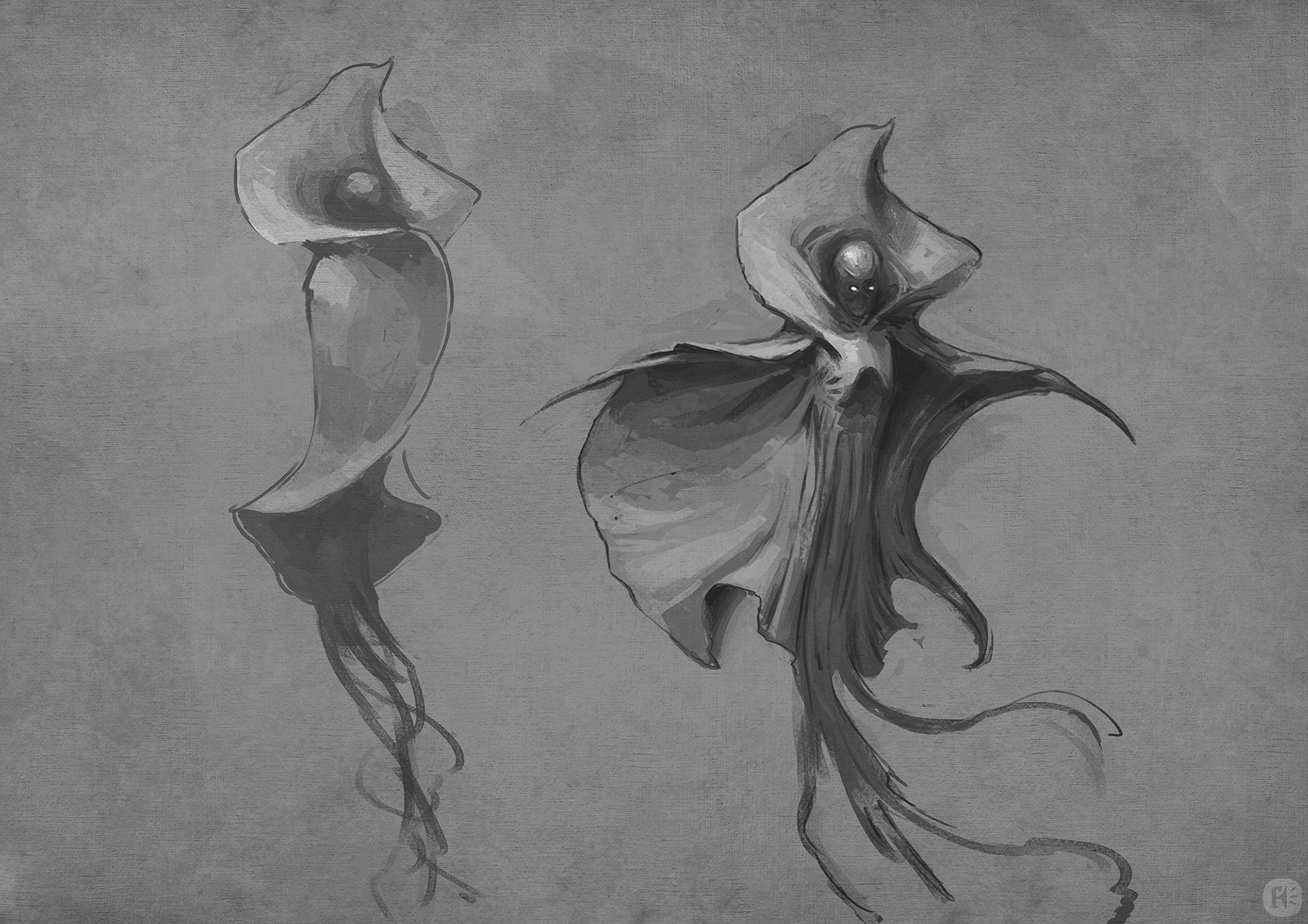 Design for a transforming creature. 