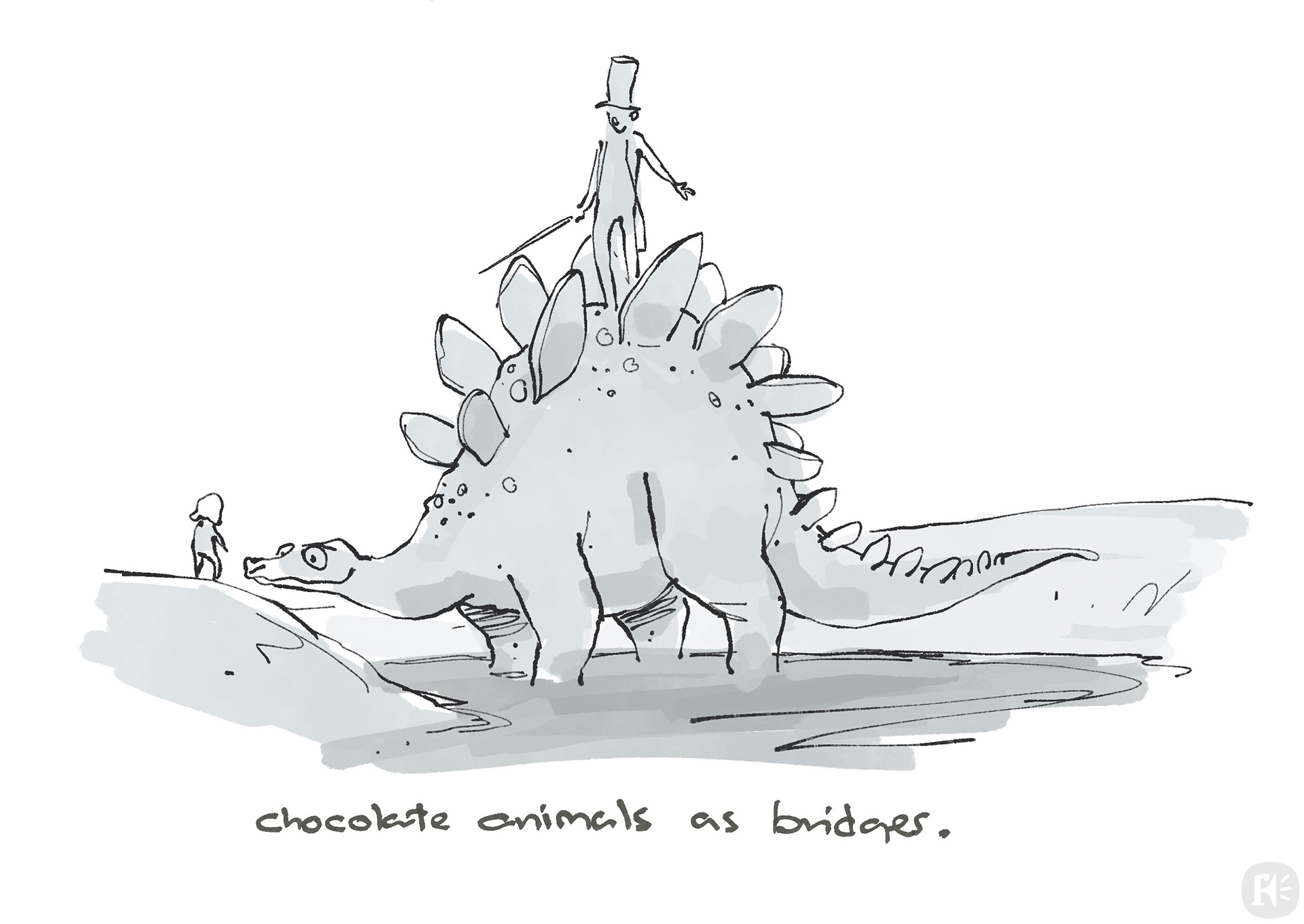 Sketchbook image : Ideas for the chocolate factory.