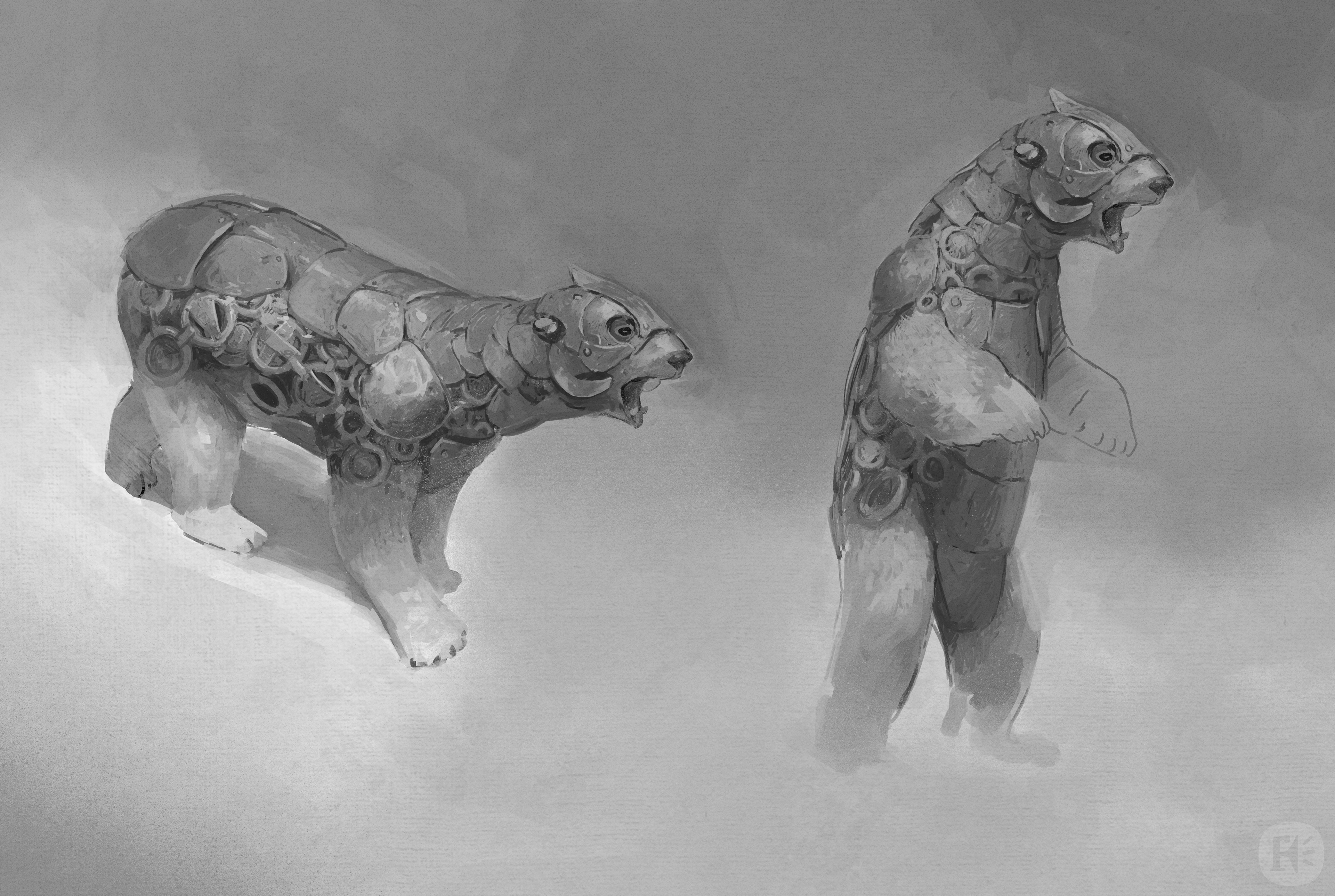 Design for the armoured bears.