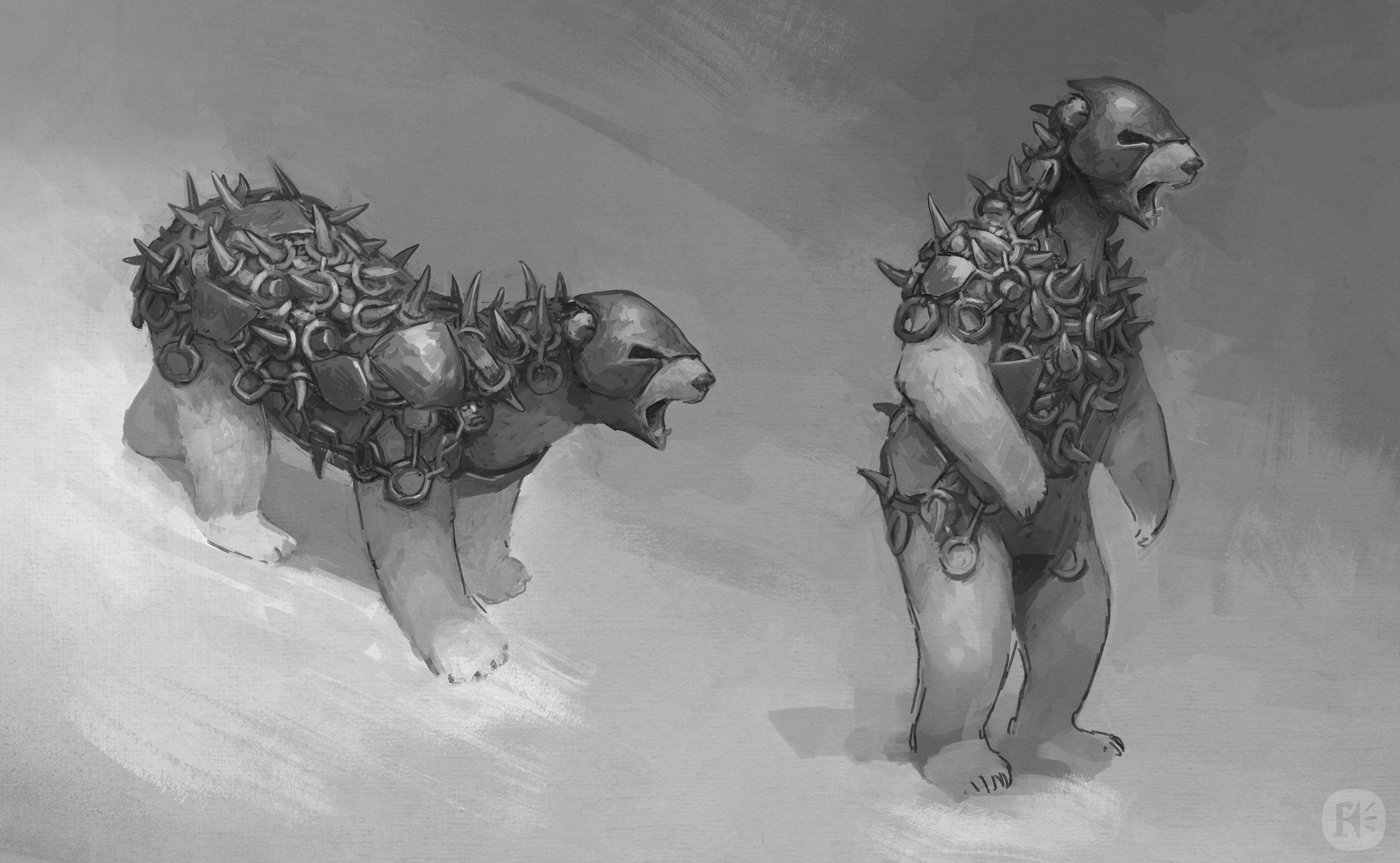 Design for the armoured bears.