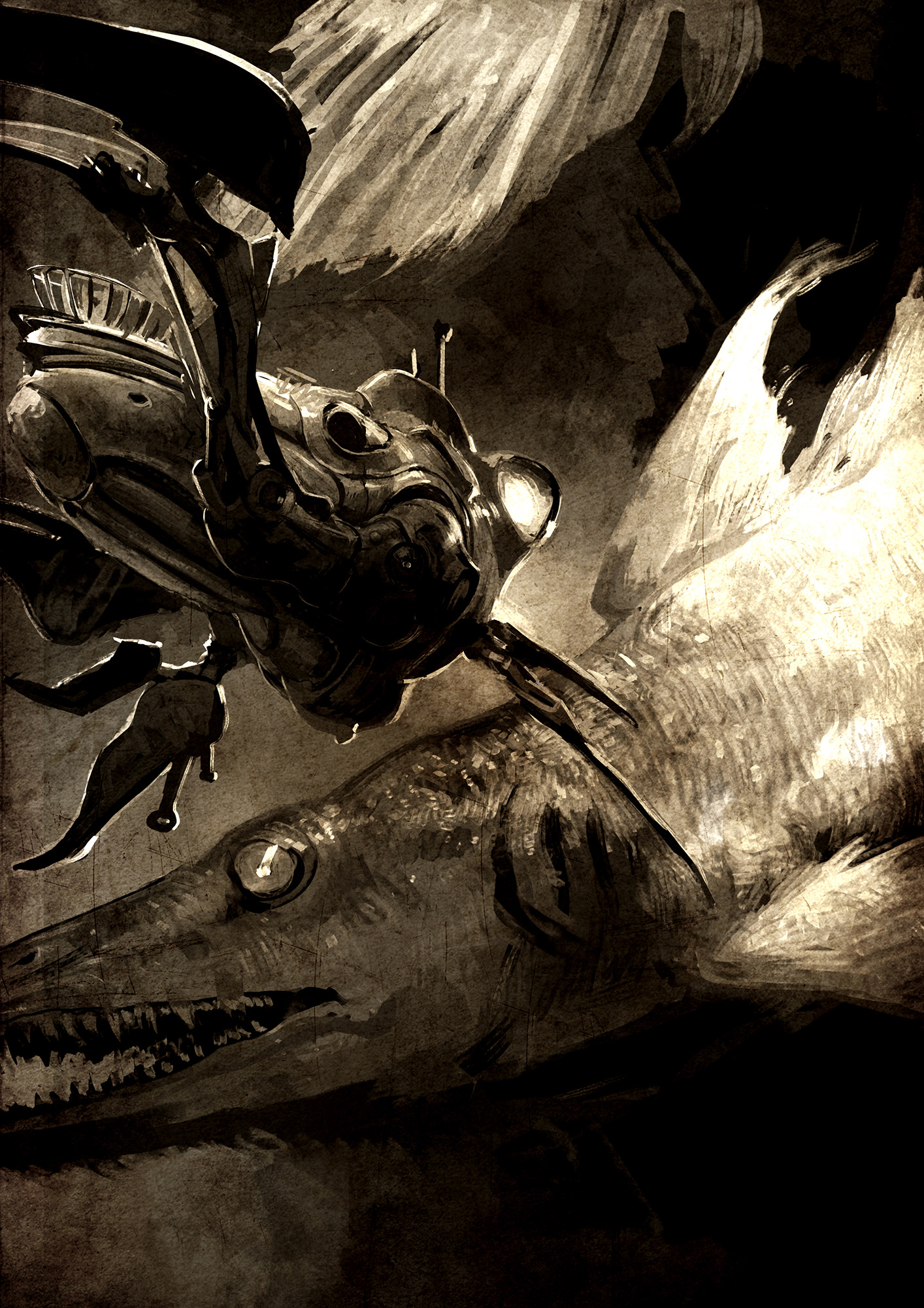 The White Pike, Book Illustration
