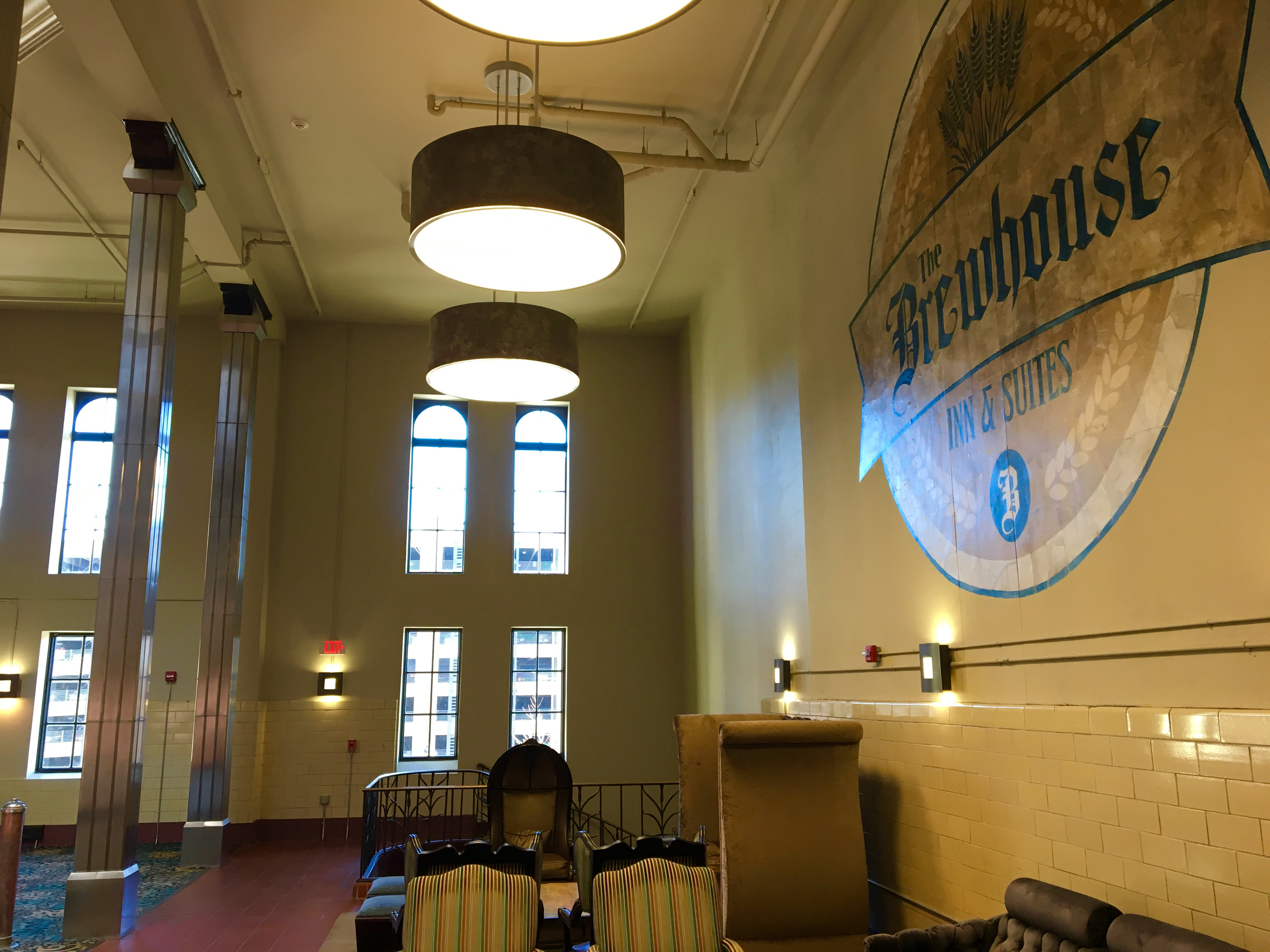 Second floor atrium lounge area