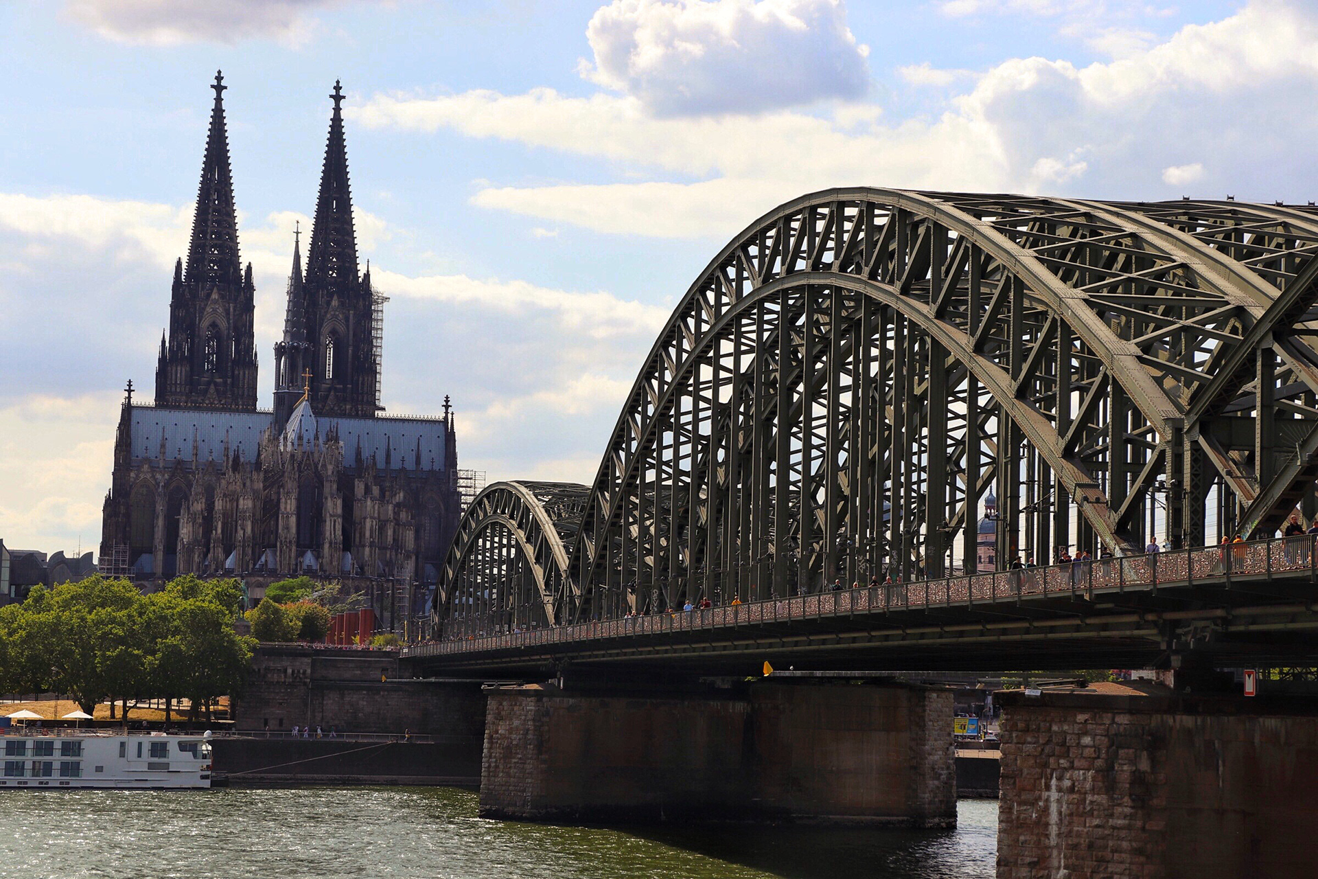 The Hohenzollern Bridge, Cologne, Germany