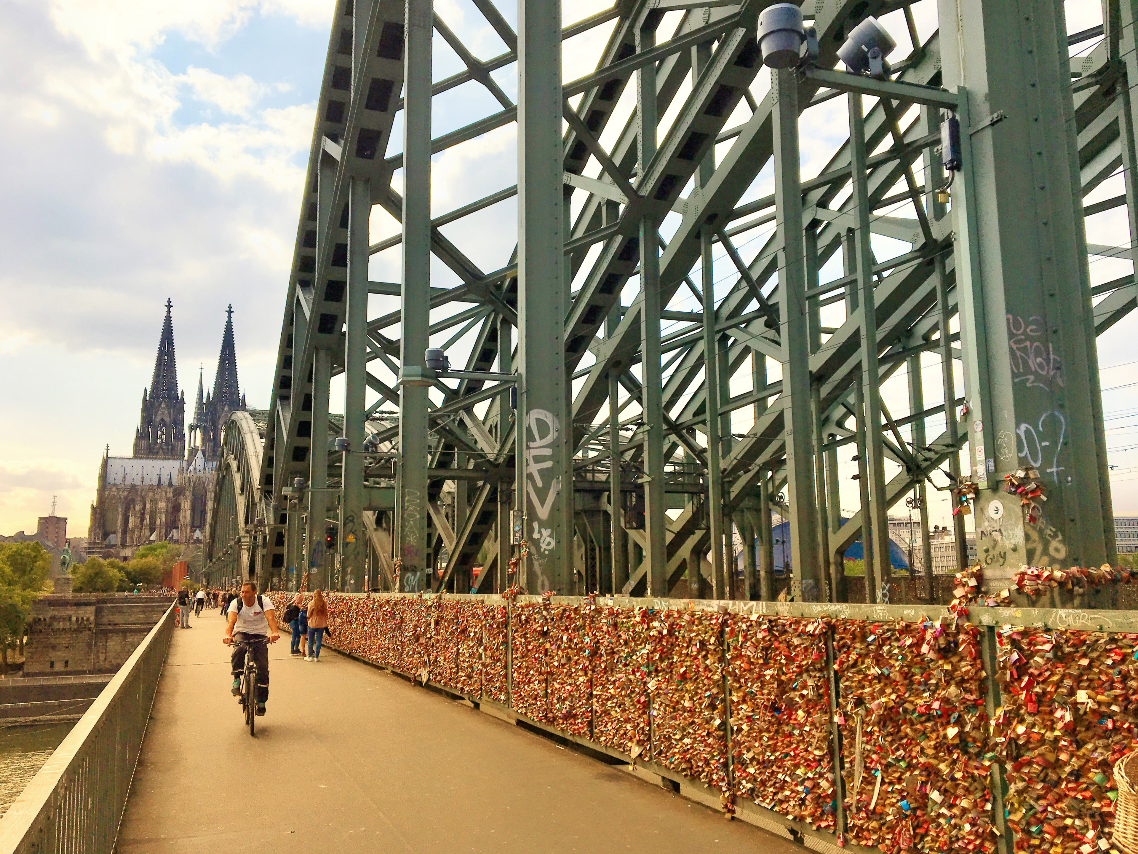 The Hohenzollern Bridge, Cologne, Germany