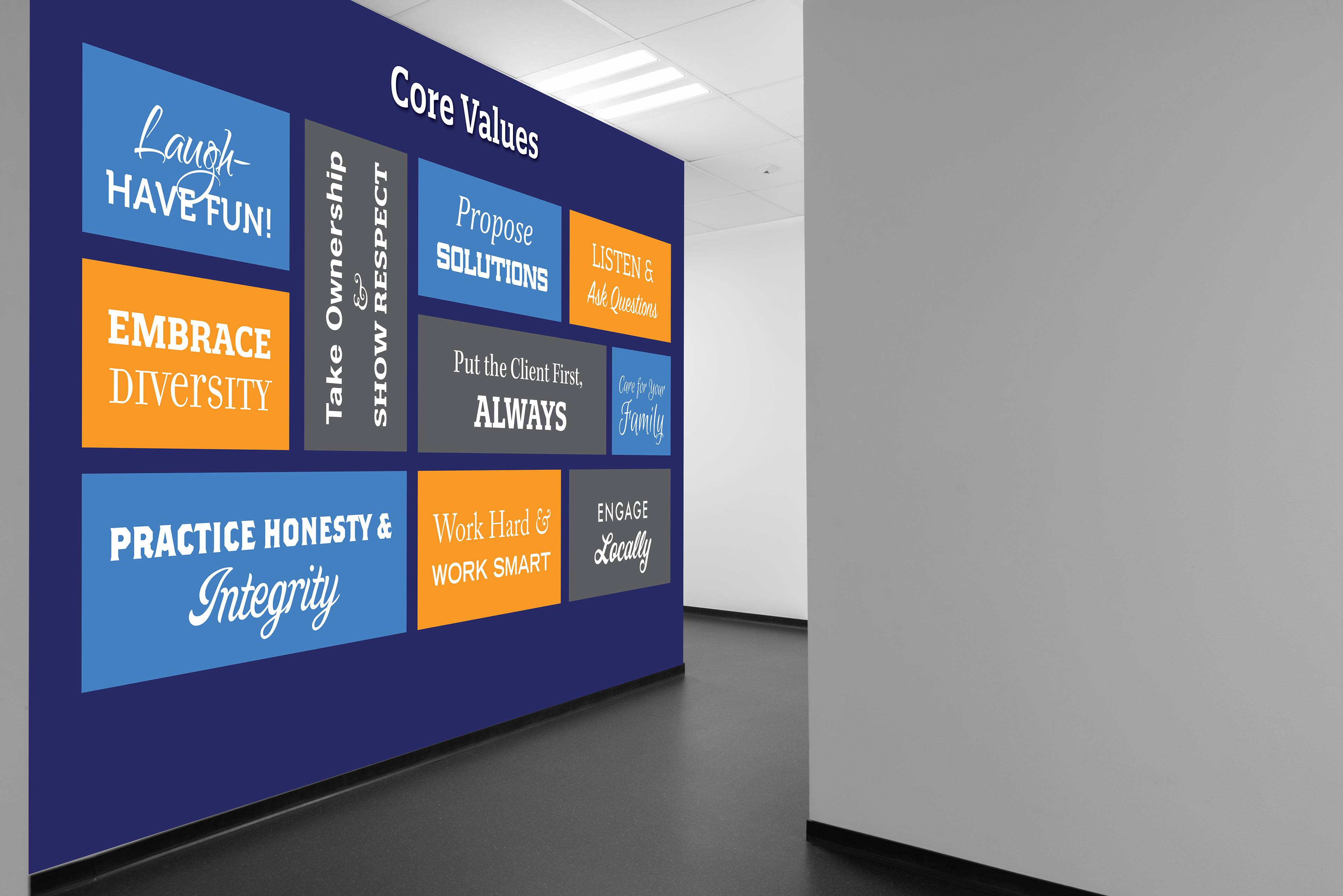 Design proposal mockup