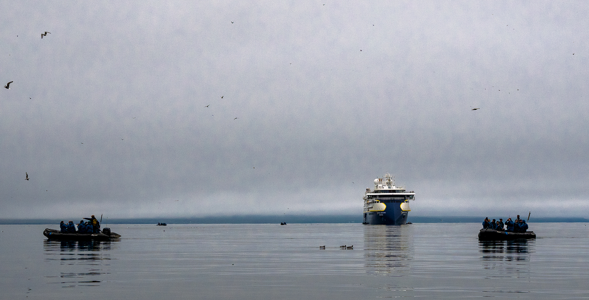 Scene from Zodiac around Drangey island