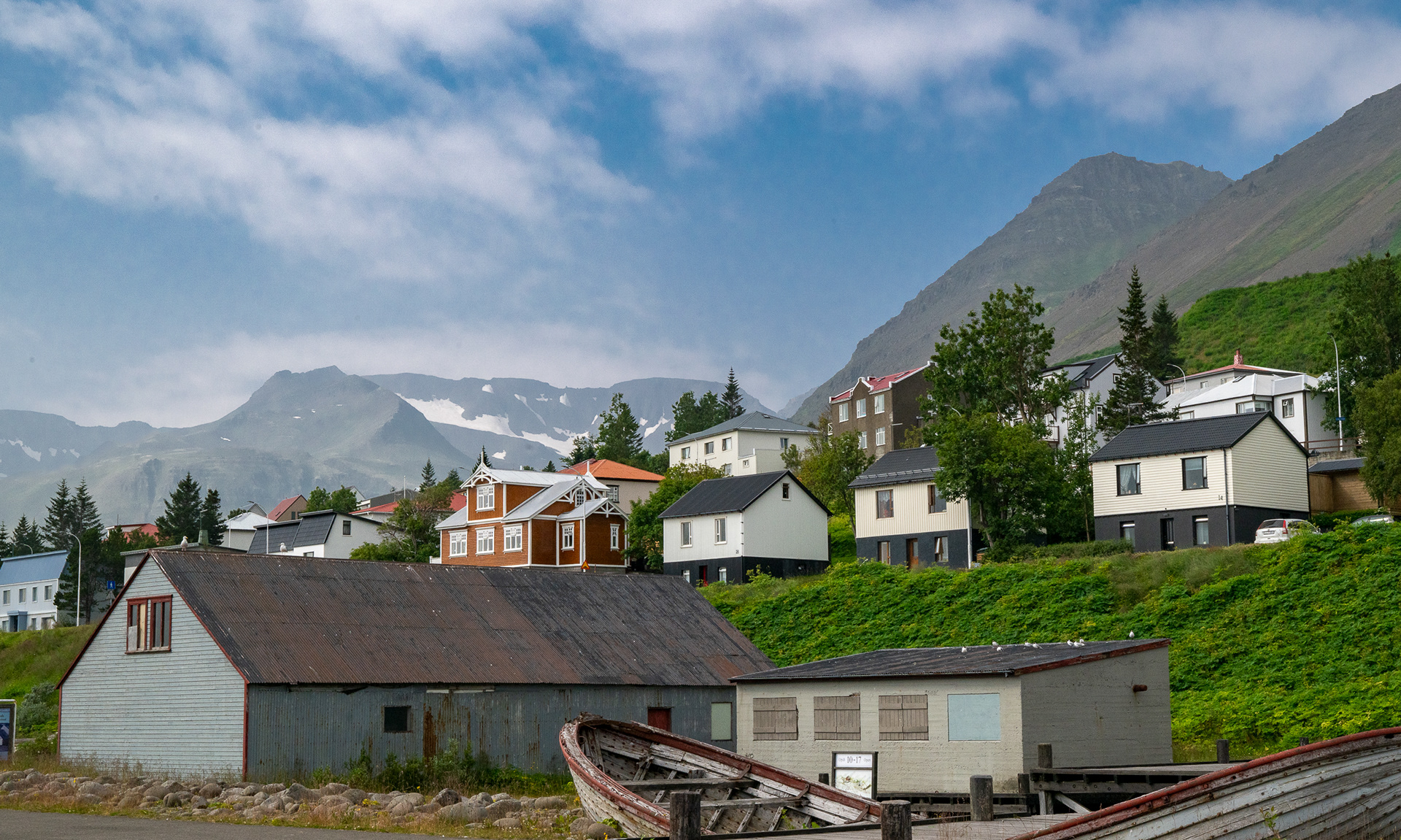 Scene in Siglufjorour ("sail fjord")