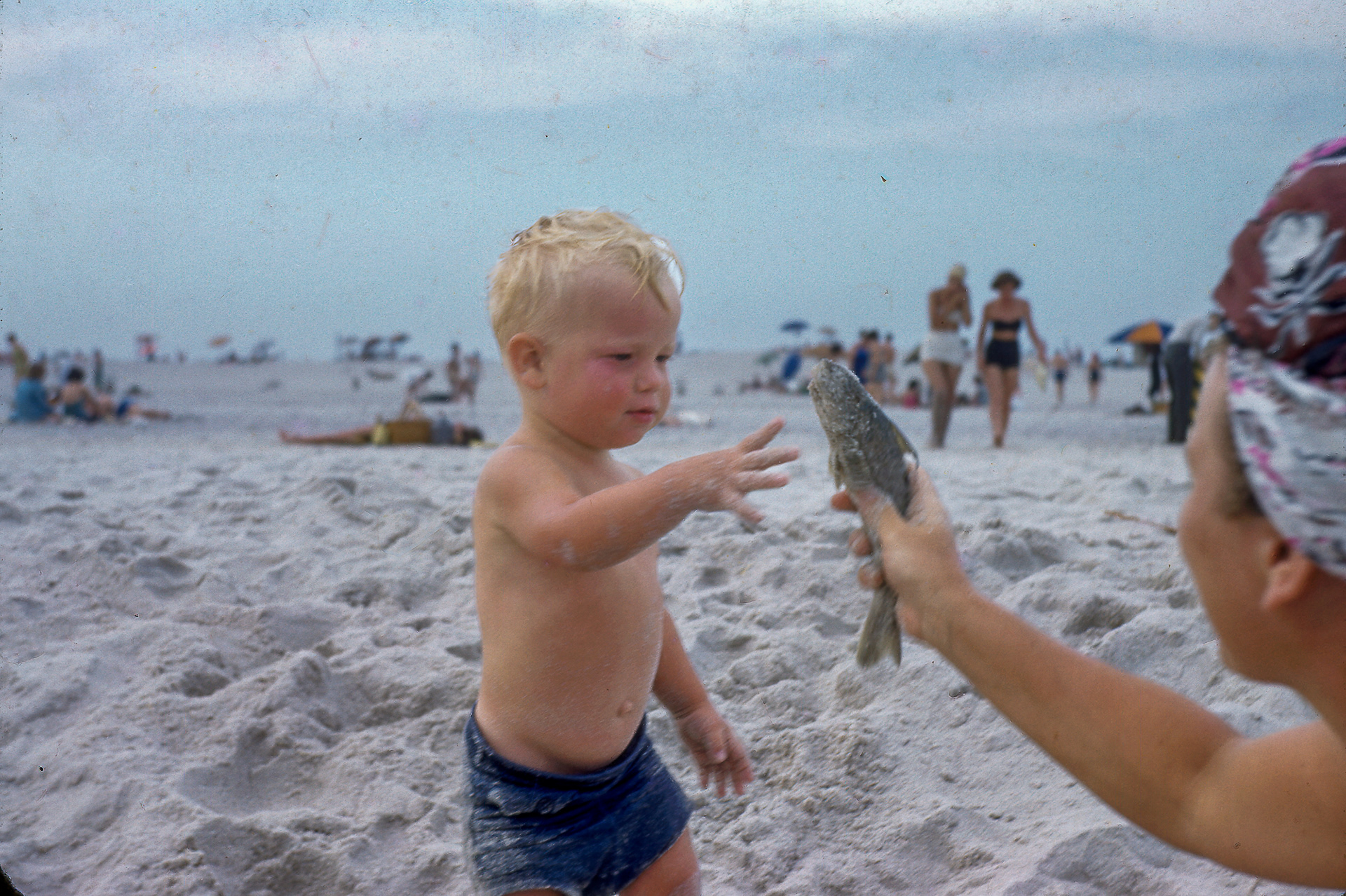 Conrad & Mom - Jones Beach August 1950