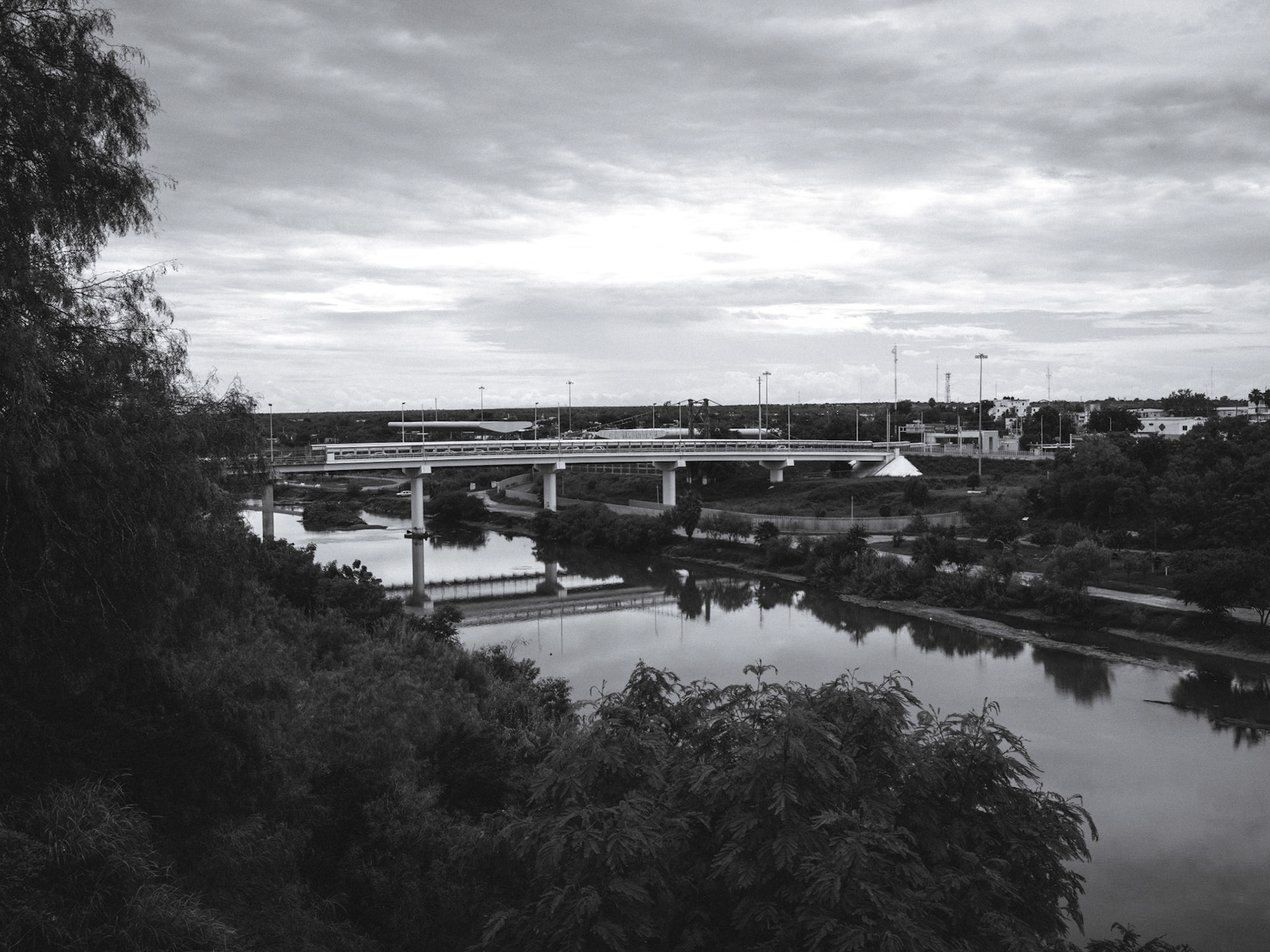 Border bridge in Roma TX crossing the Rio Bravo