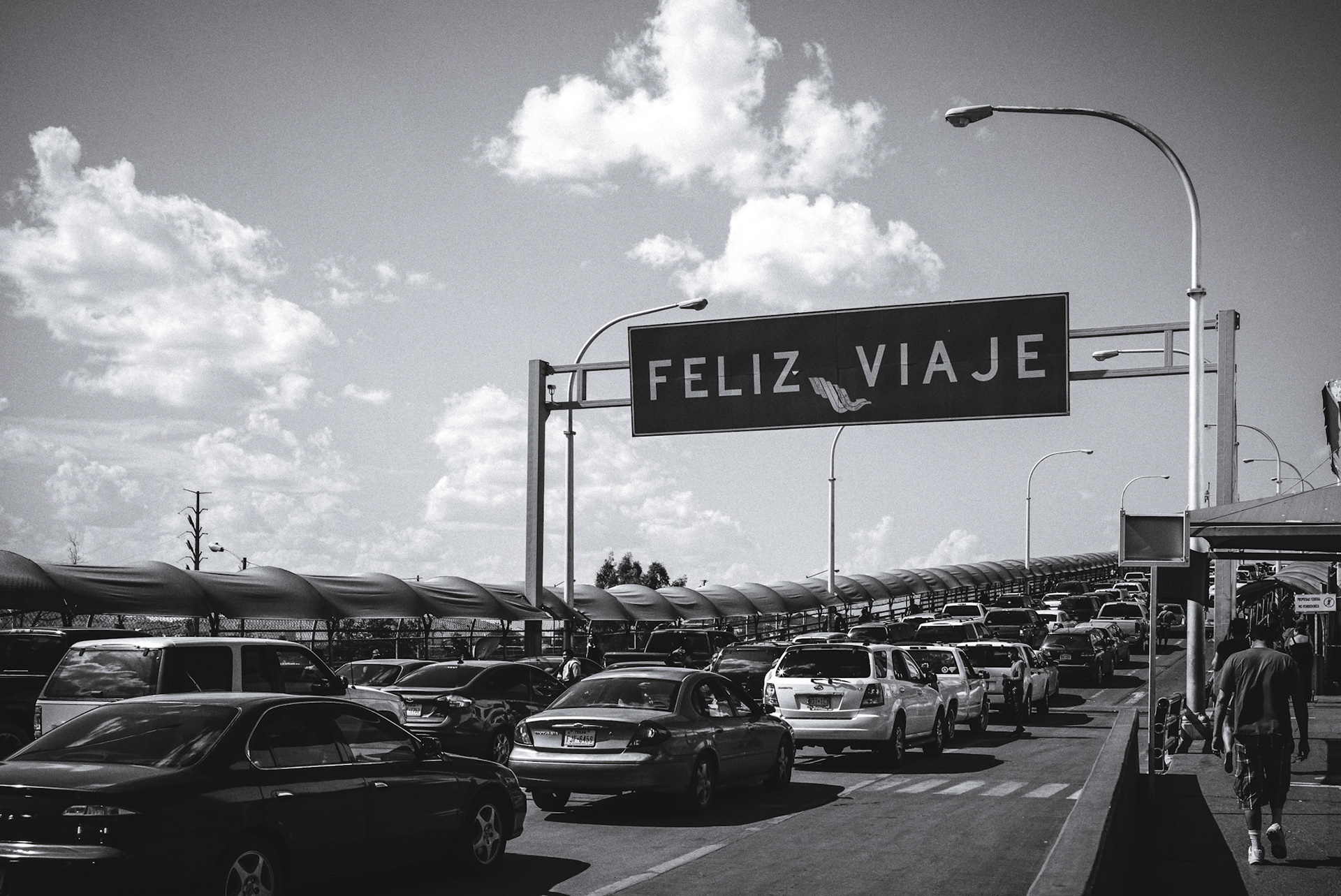 Waiting to enter the U.S.