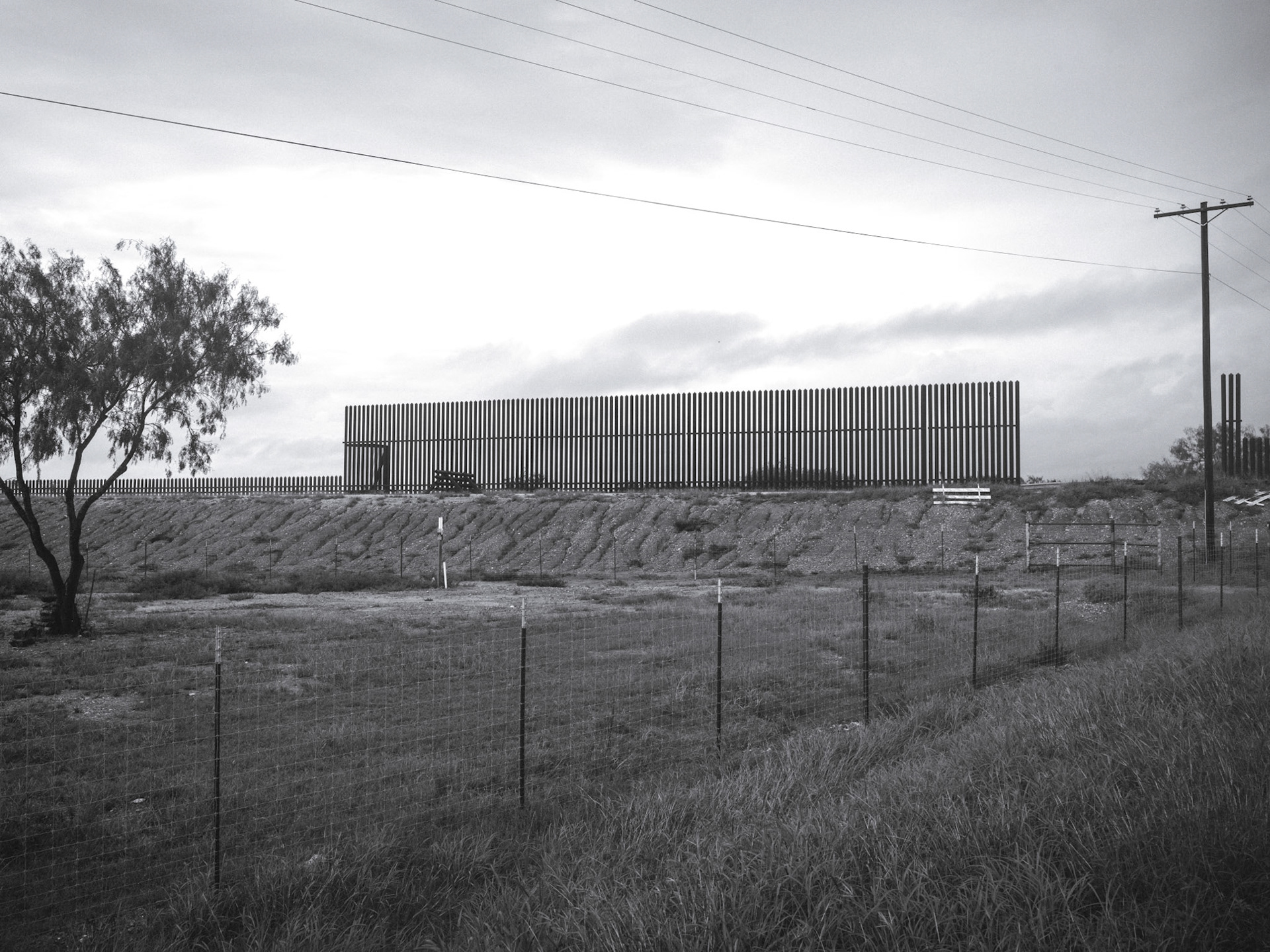 Gaps in the border fence.