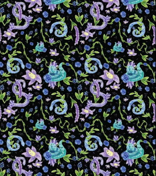 Nightshade Garden Repeating Pattern