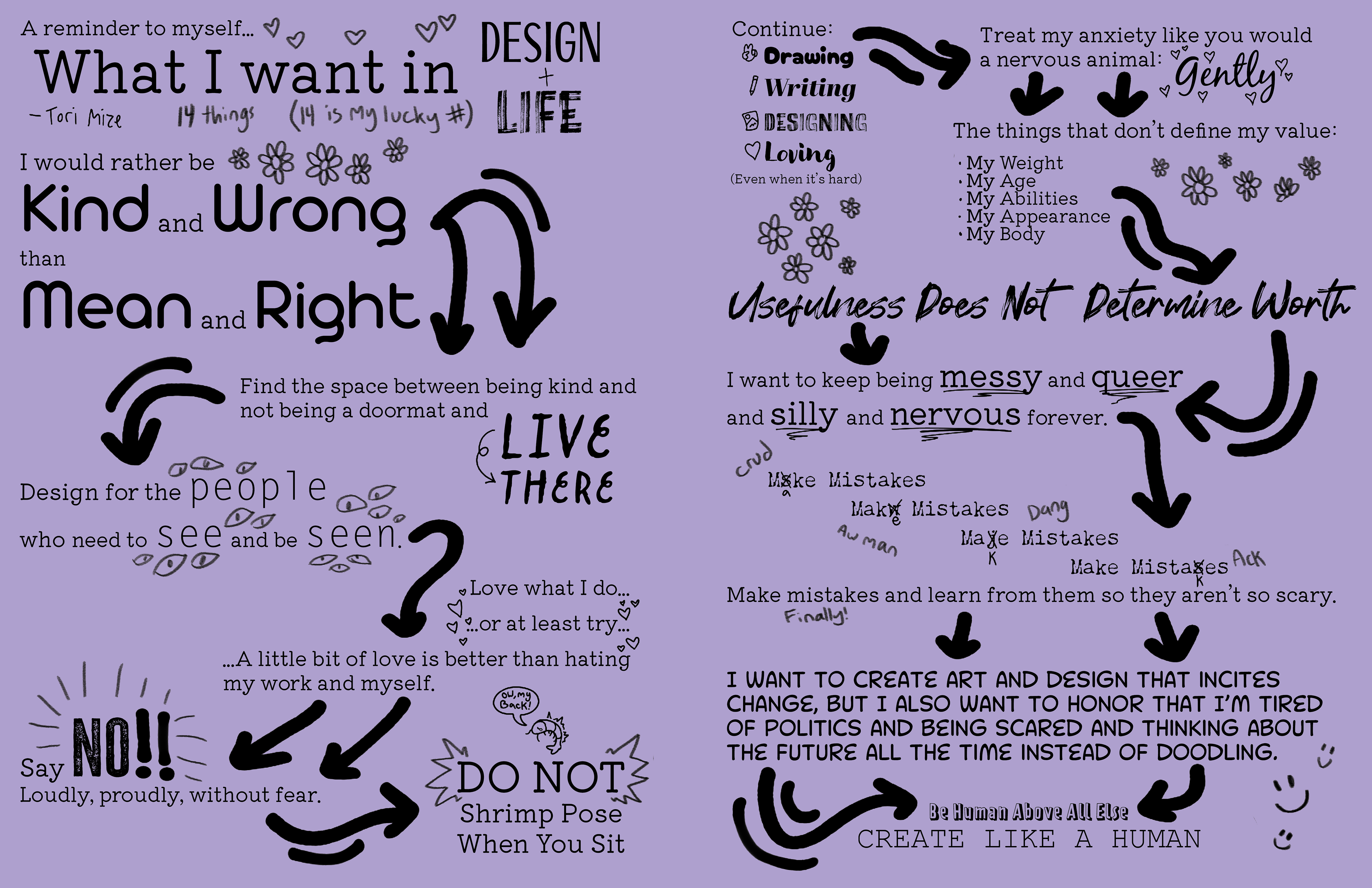 Design Manifesto: A Reminder to Myself...What I Want in Design + Life