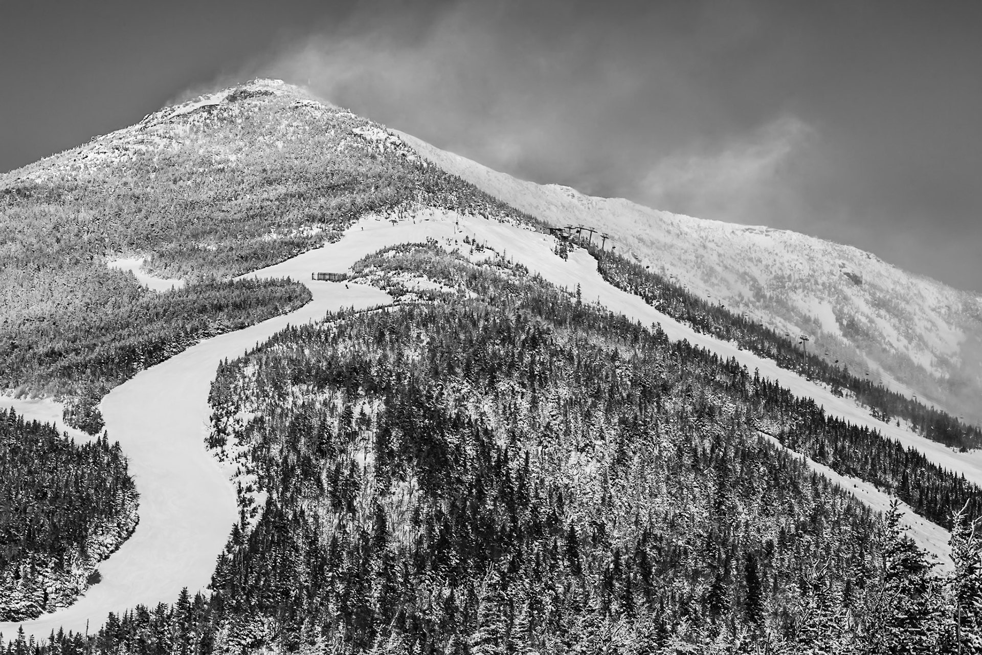 Whiteface Mountain in the winter in the adirondacks