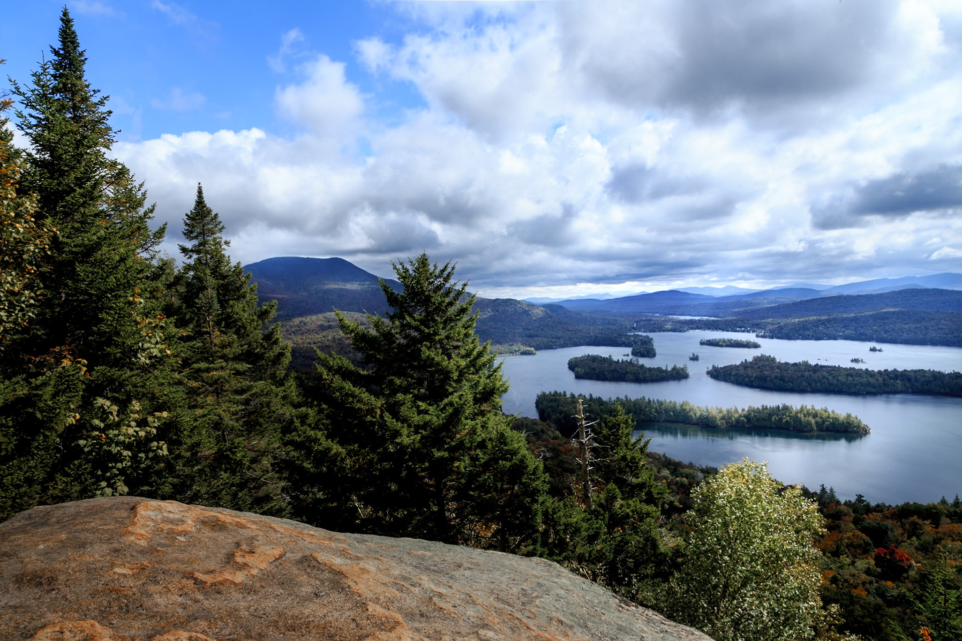 Looking off Castle Rock in the Adirondacks
