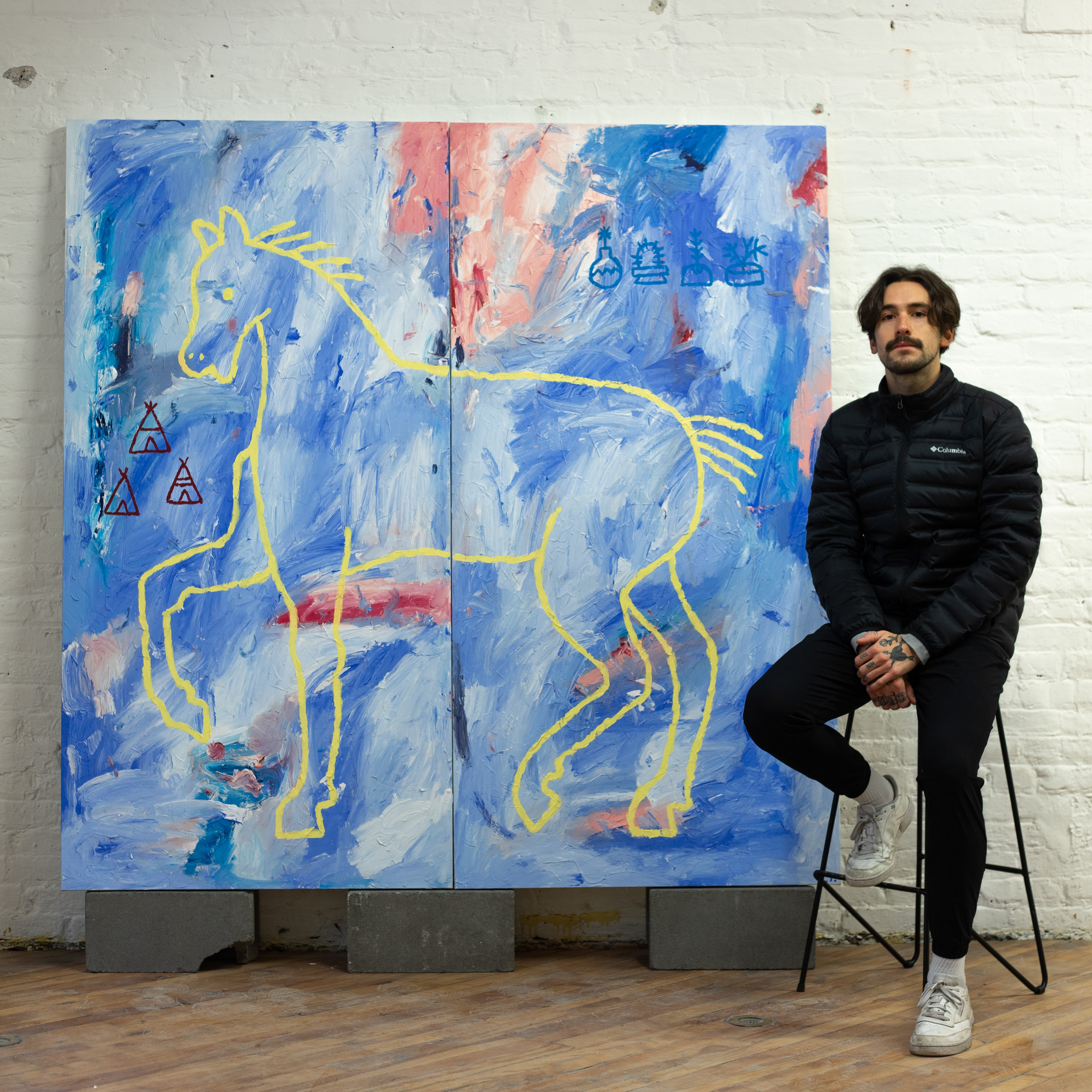 Un cheval nommé Mélancolie 72 x 72