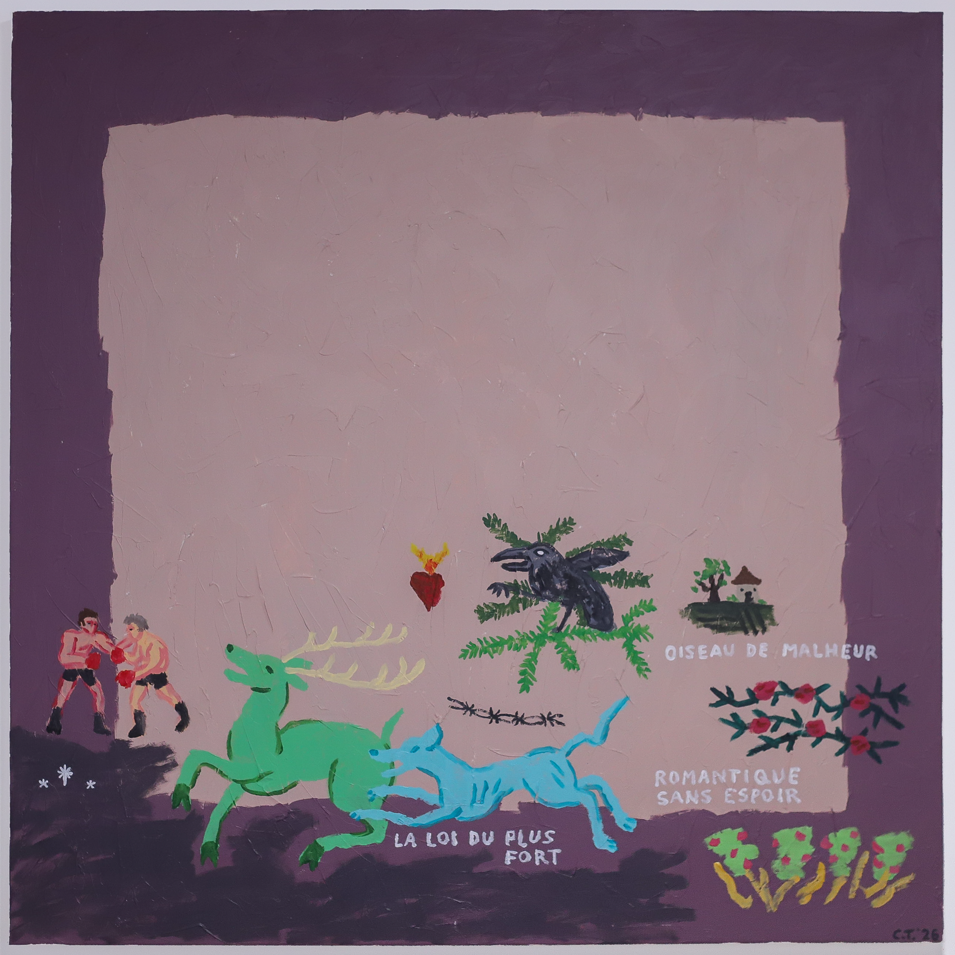 "Romantique Sans Espoir" 40 x 40 *vendue*