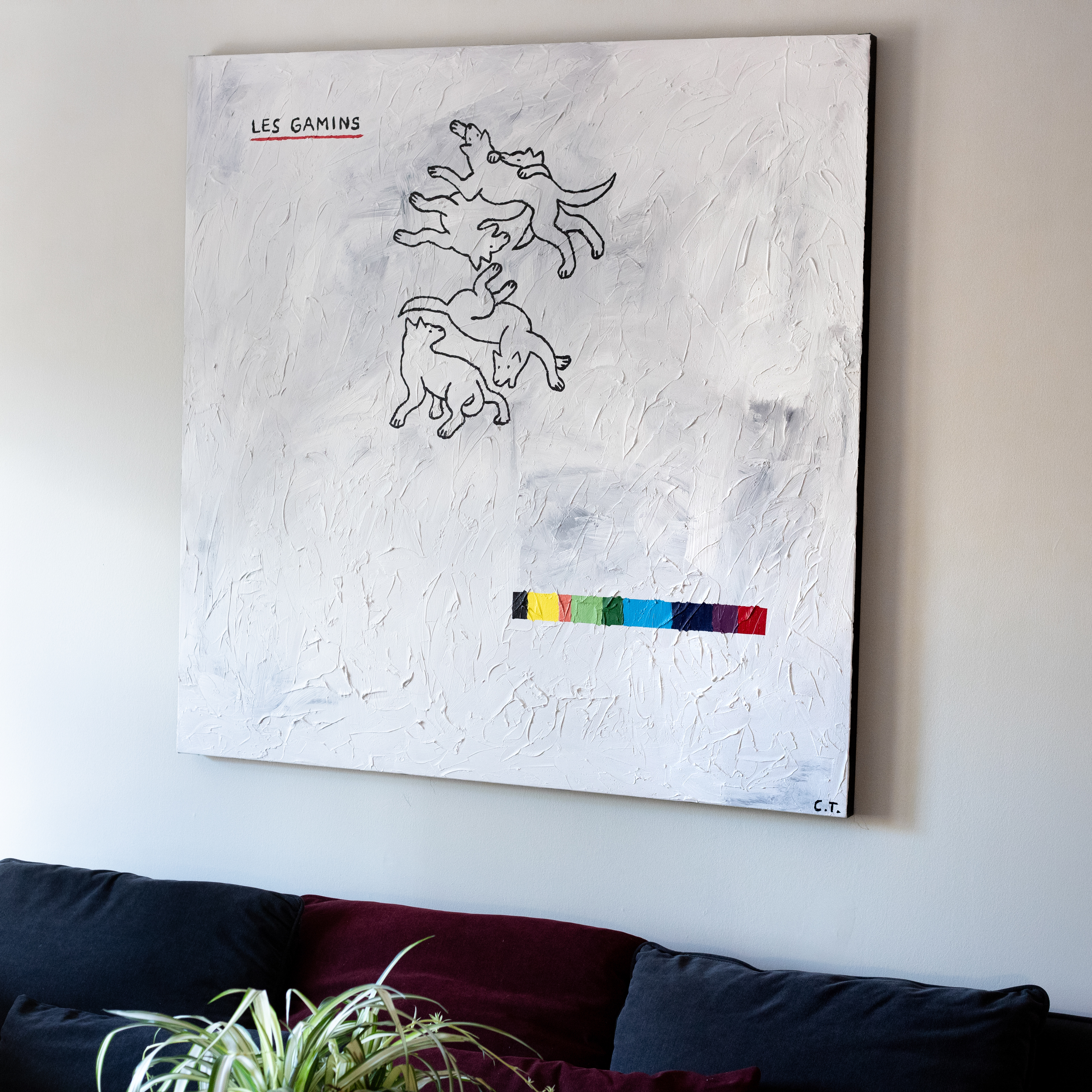 Entre Amis 48 x 48 *Vendue*