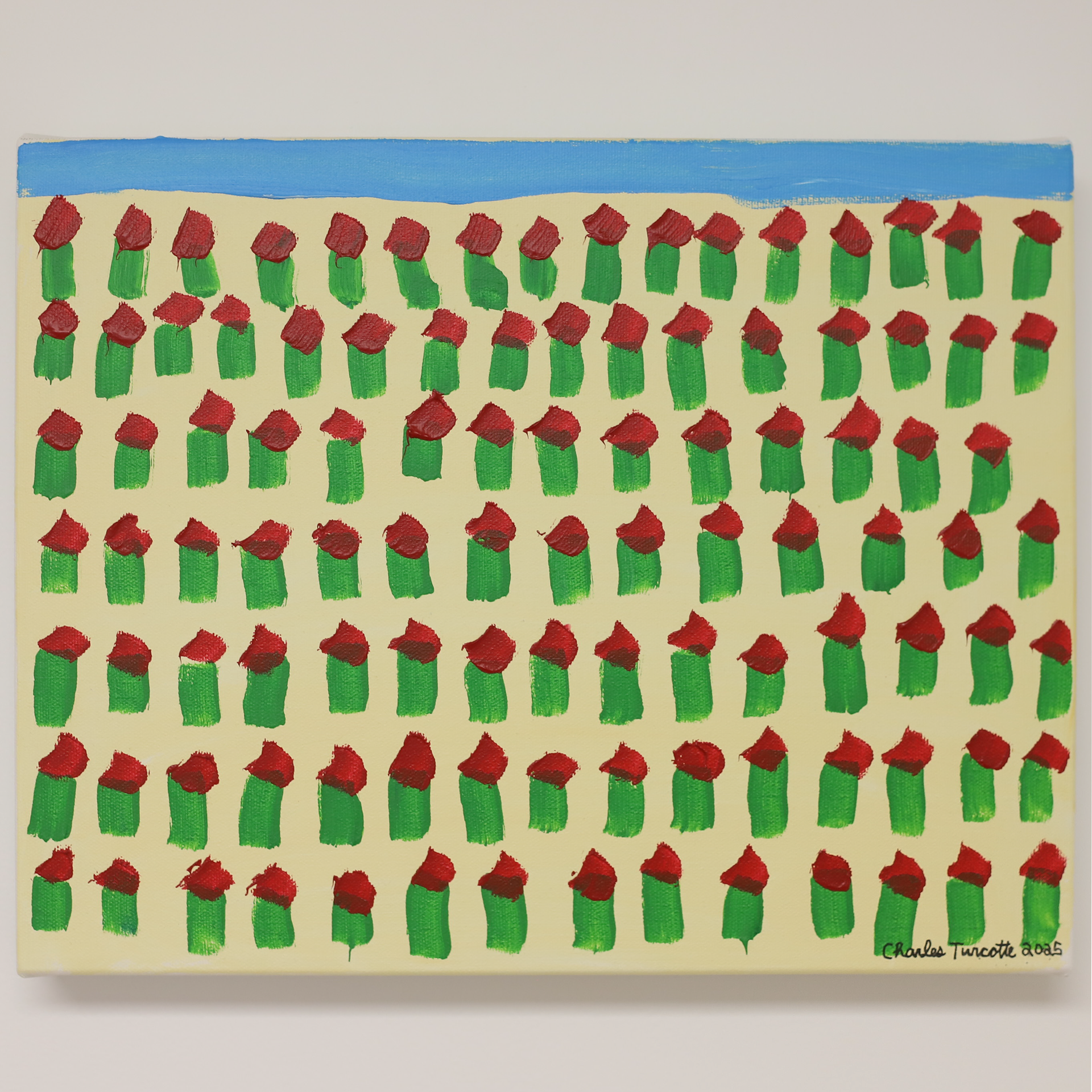 "Champ de Roses" 11×16 *disponible* 200$