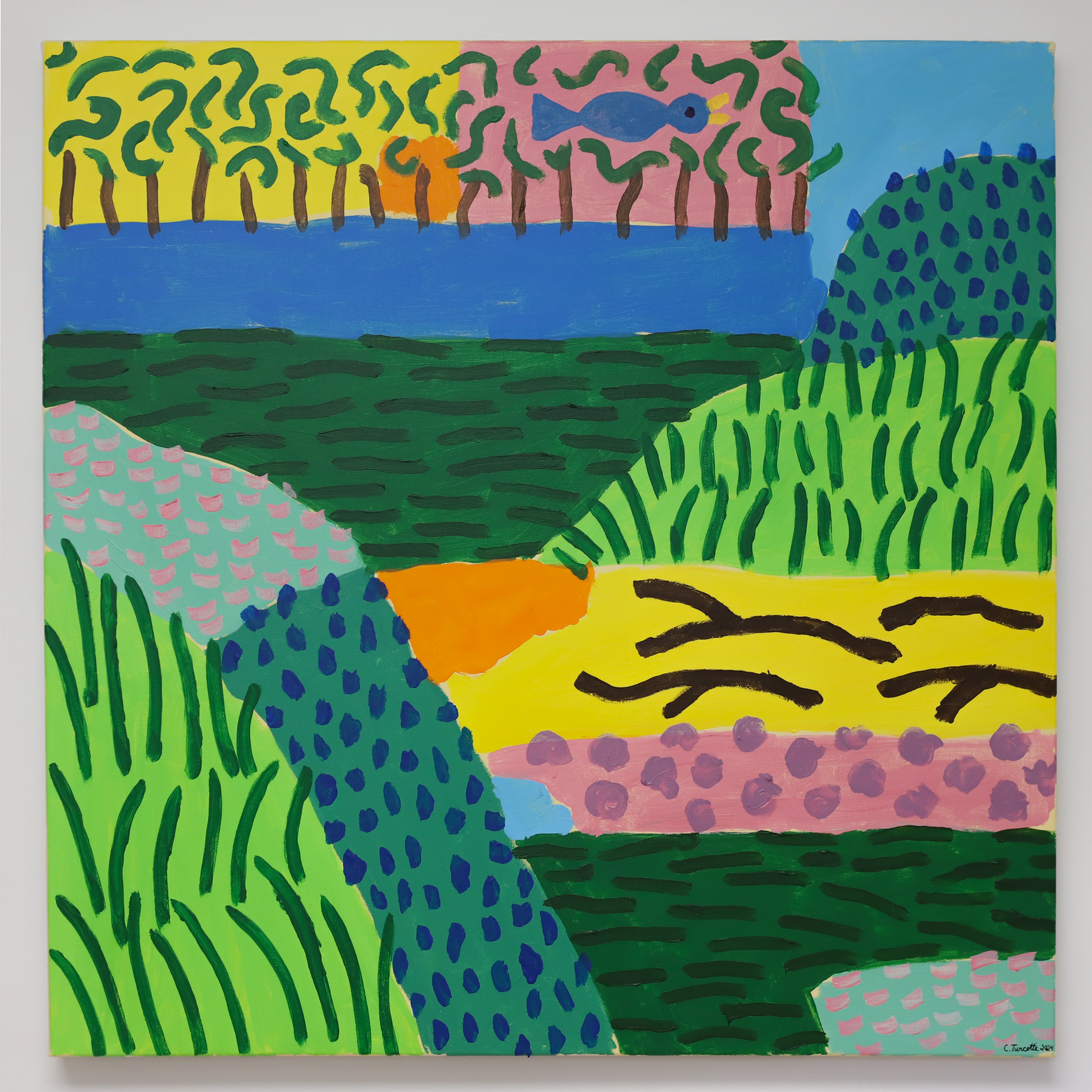 "Terrain Imaginaire" 30 x 30 *vendue*