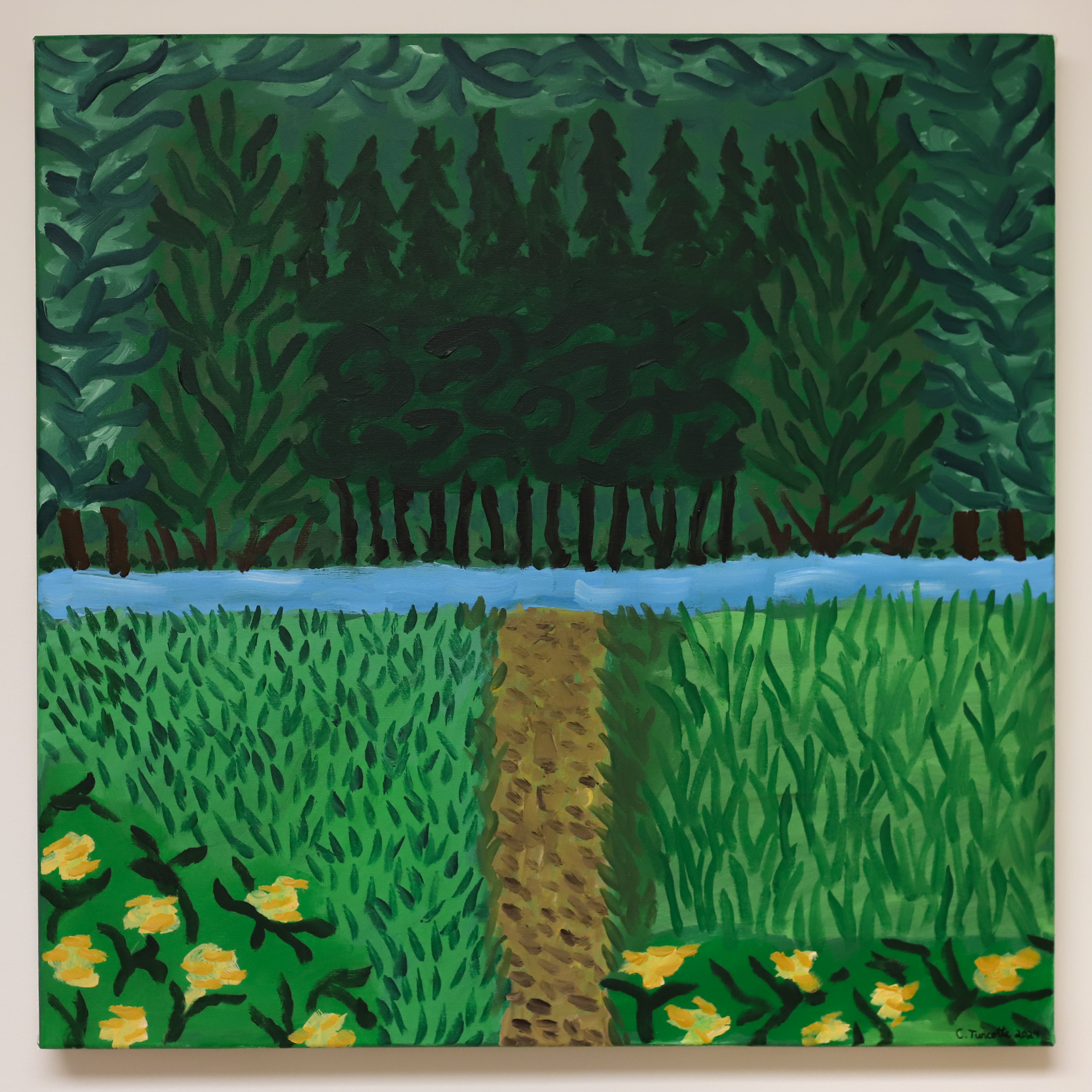 "La Rivière" 24 x 24 *disponible* 400$