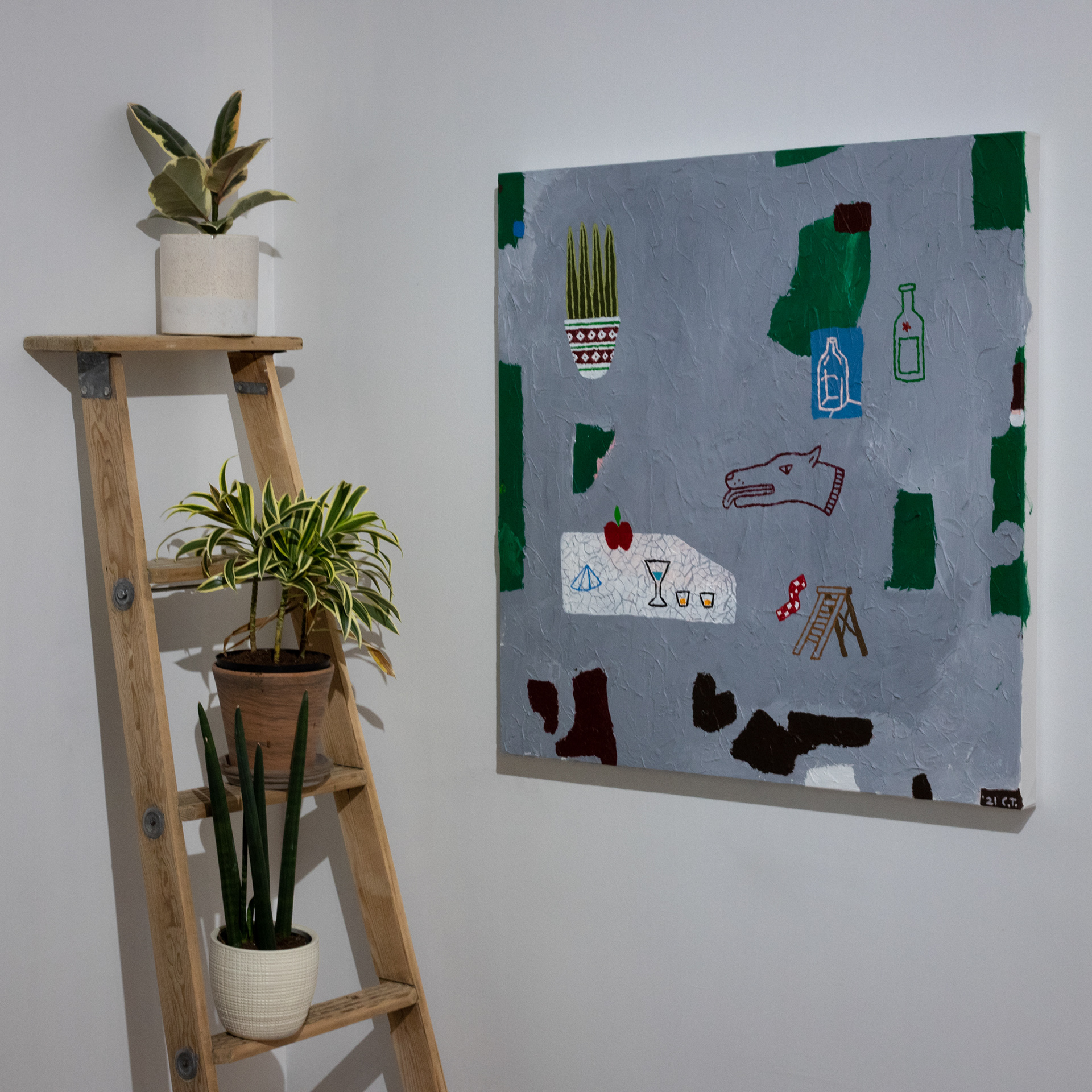 "Vous m'excuserez pour le désordre" 30 x 30
