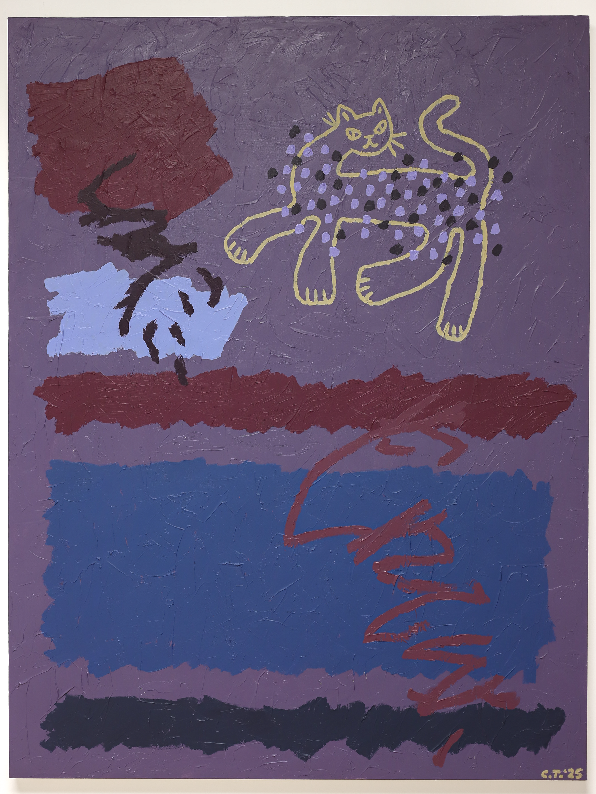 "Minuit Félin" 48 x 36 *vendue*