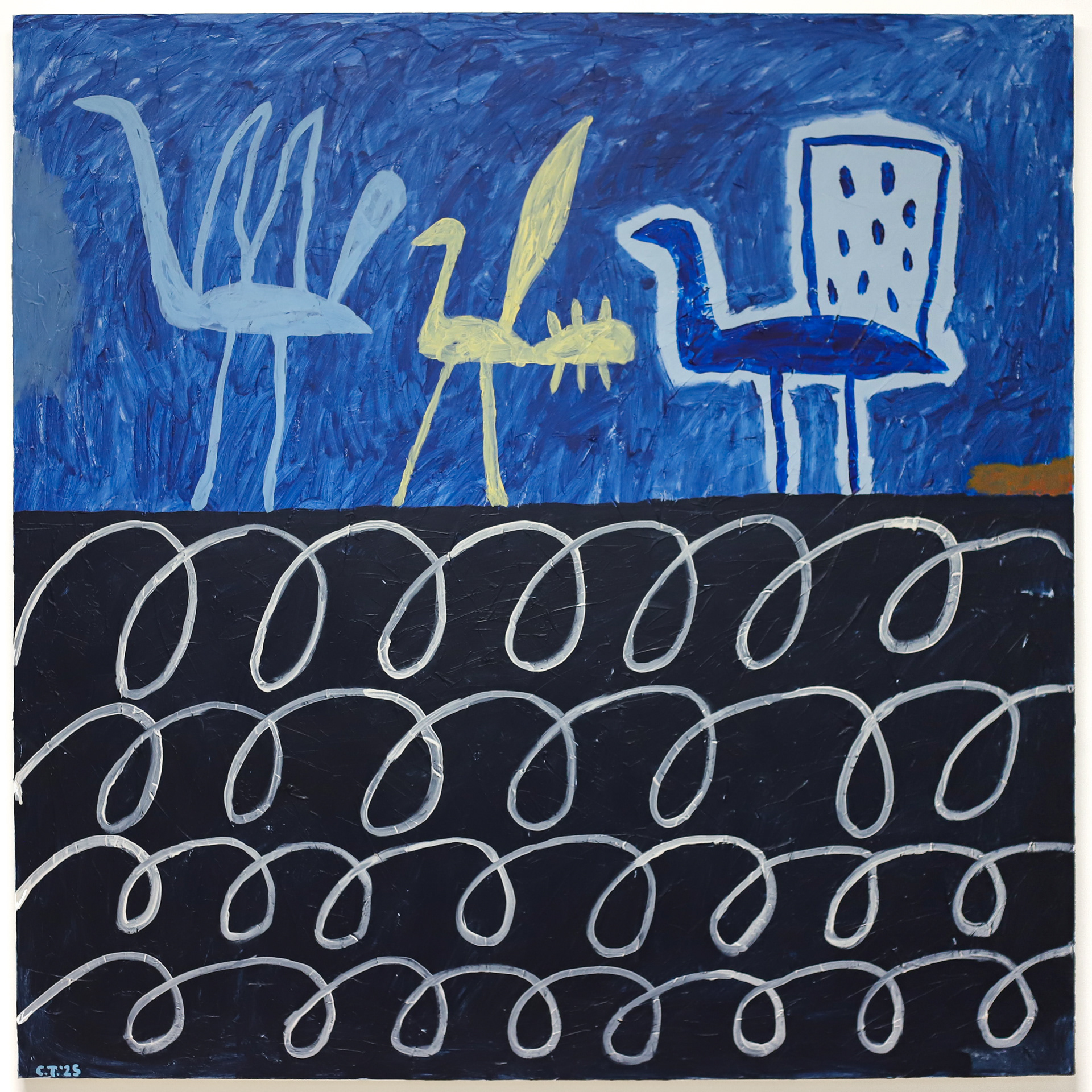 "Même famille, différents tempéraments (La Tempête)" 48 x 48 *vendue*