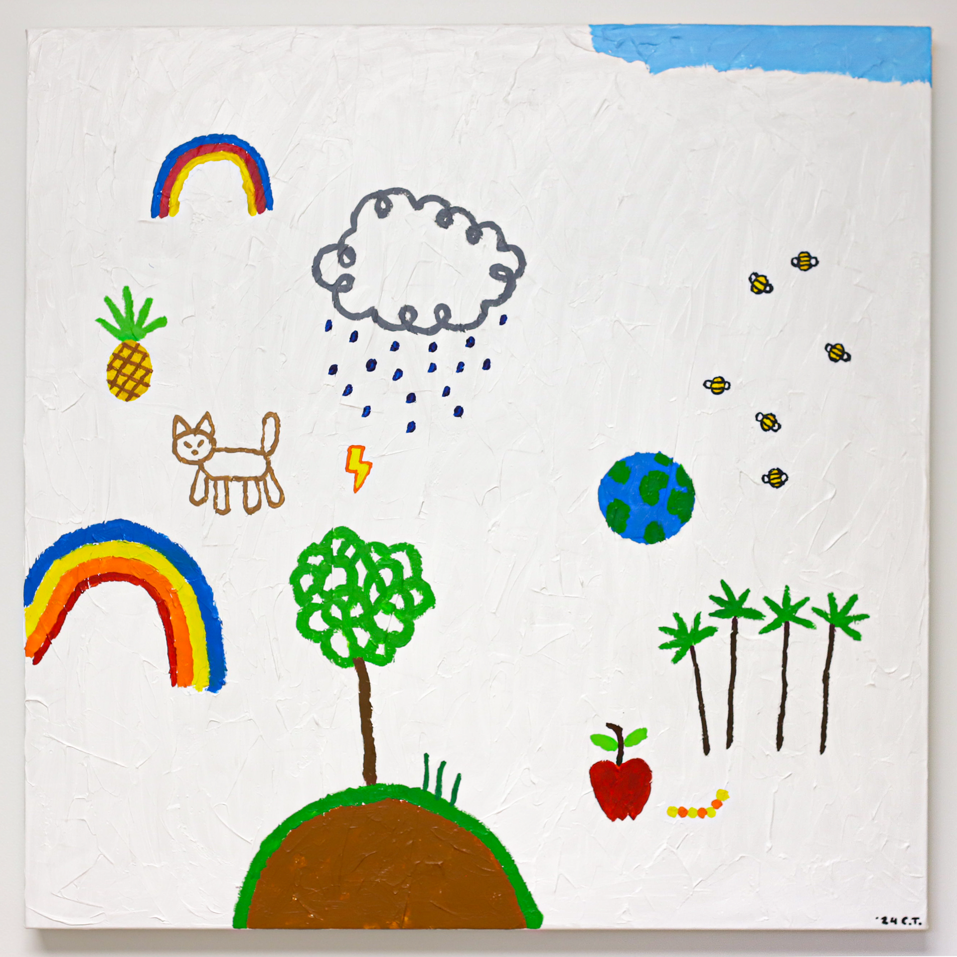 "Parc-en-ciel" 30 x 30 *disponible* 550$