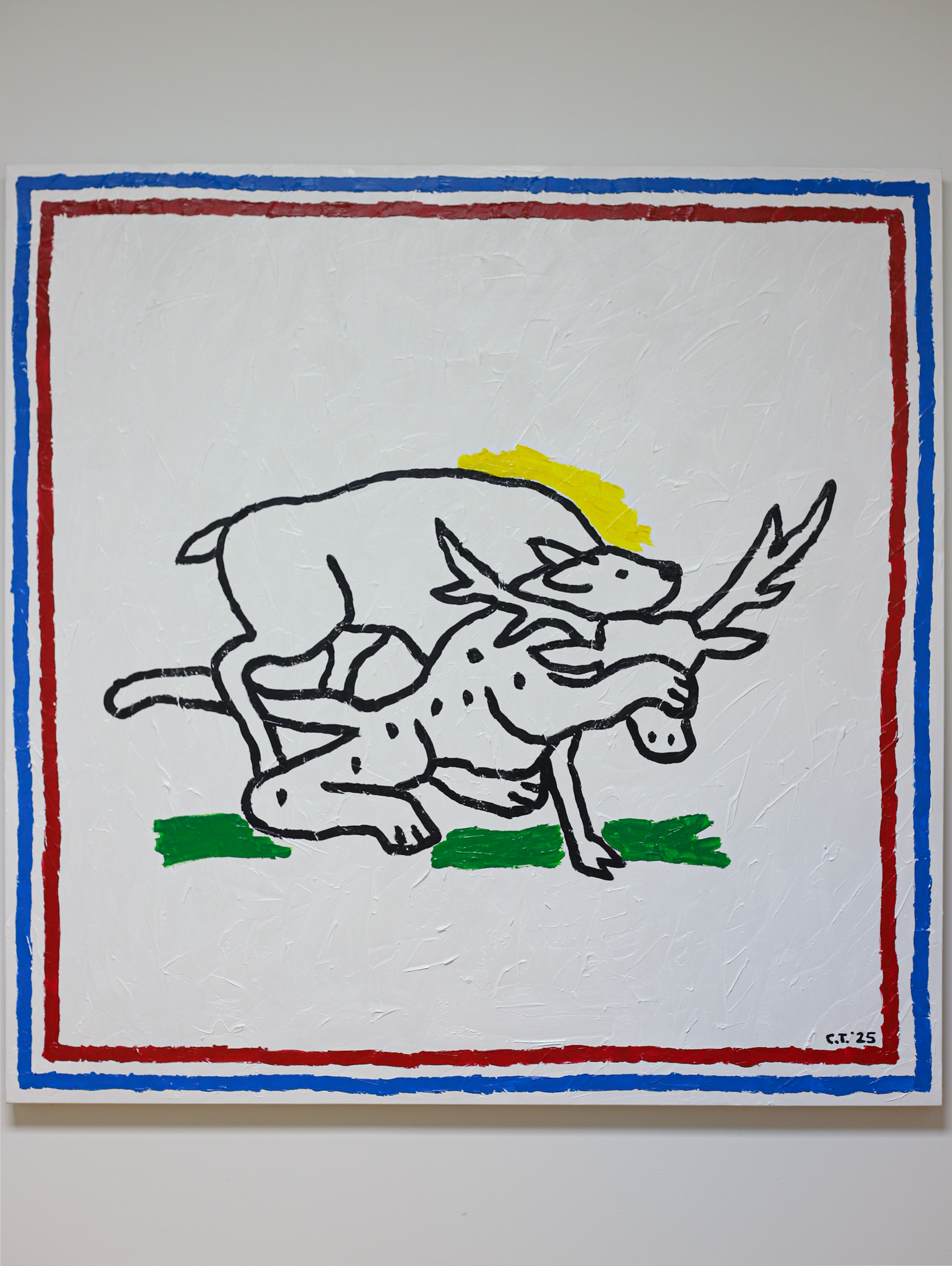 "Attaquant" 48 x 48 *vendue*