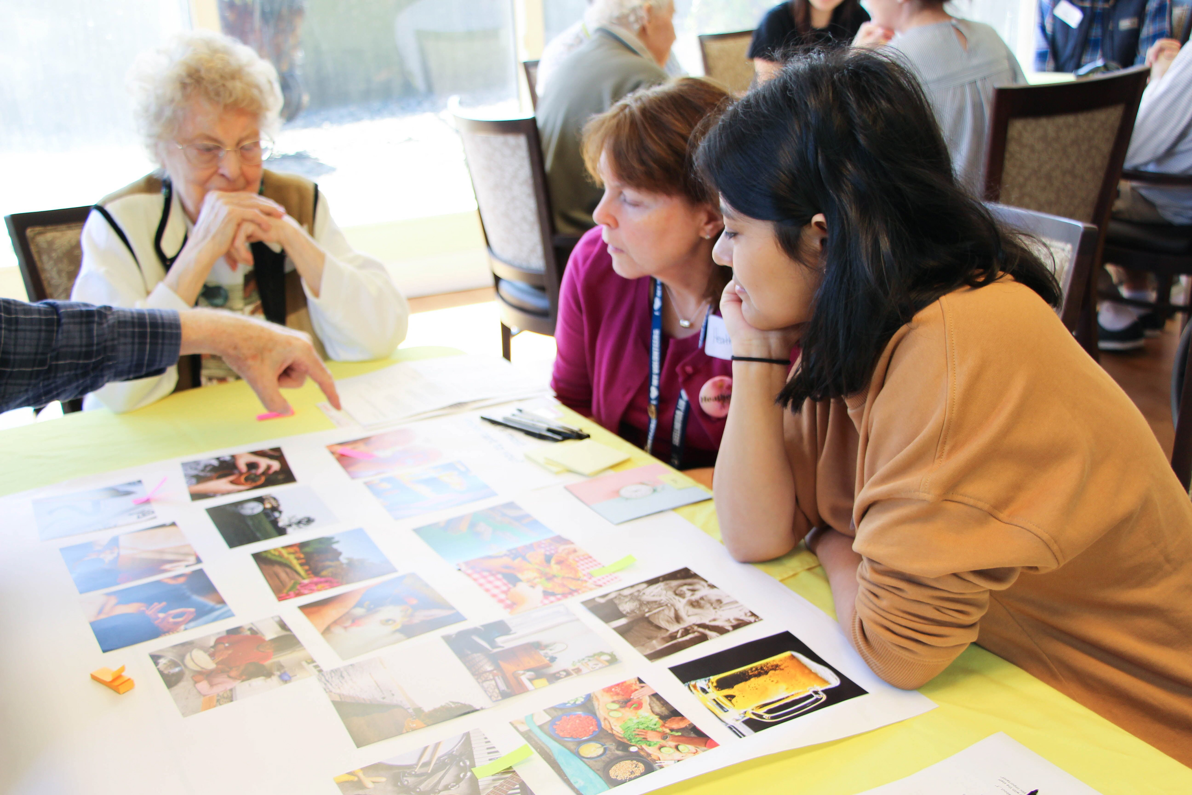 The group discusses images.