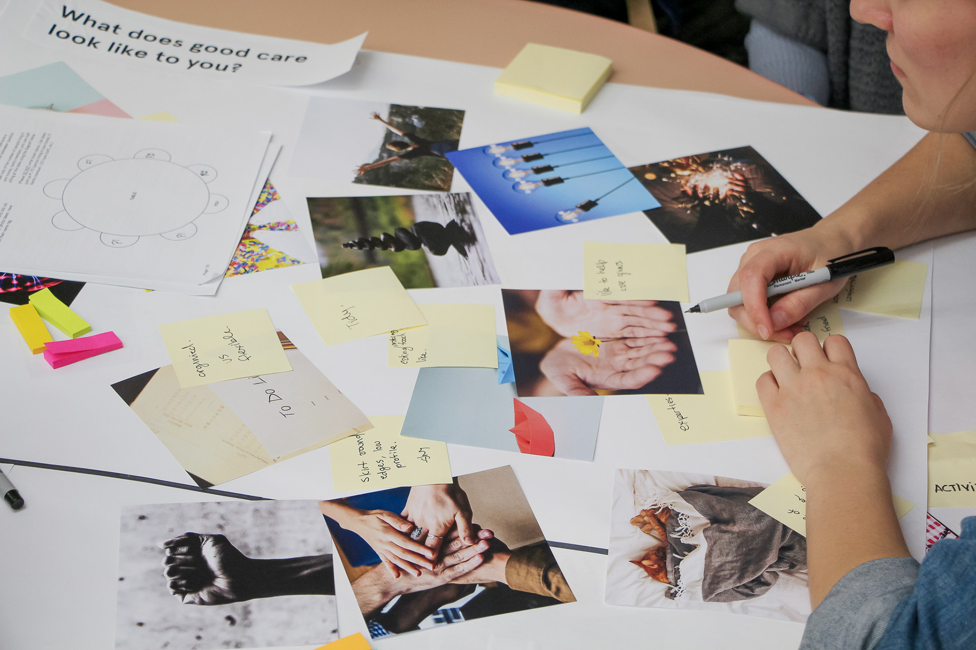 A team member takes notes during Activity Two.