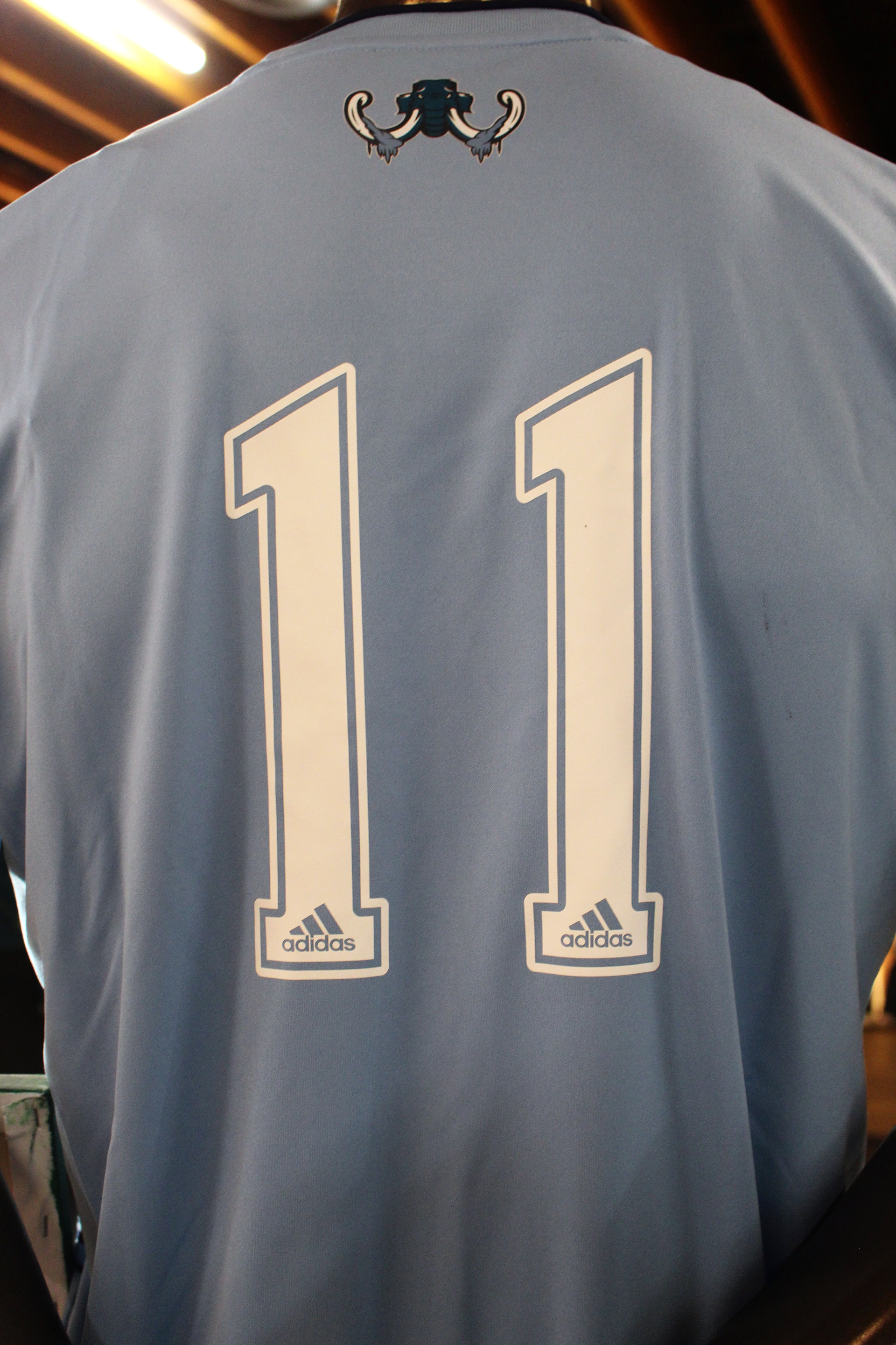 Senior Thesis Project: Fictional MLS Team "Montana Glaciers" Away Jersey (Back)