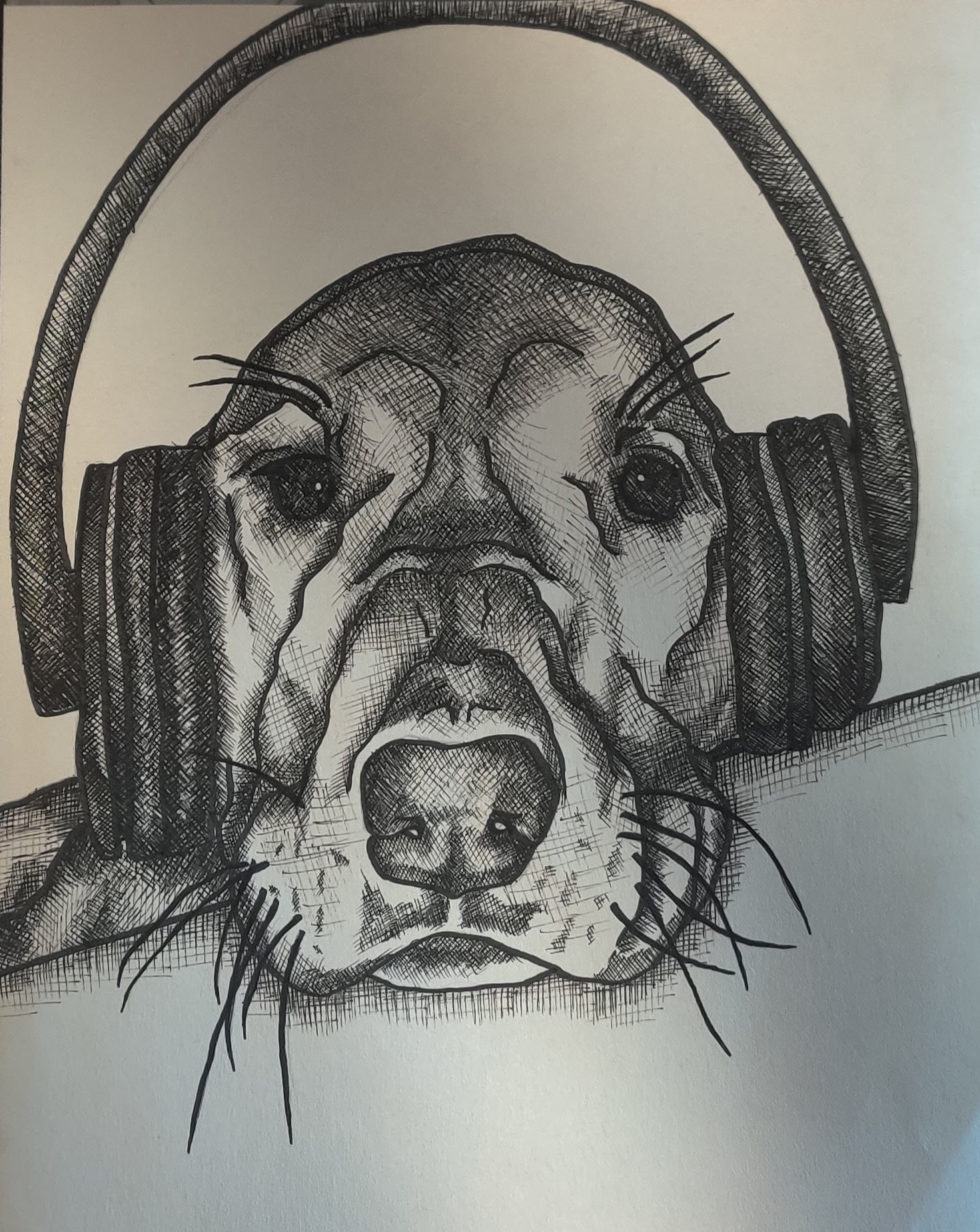 Dog Drawing (Ink Pen)