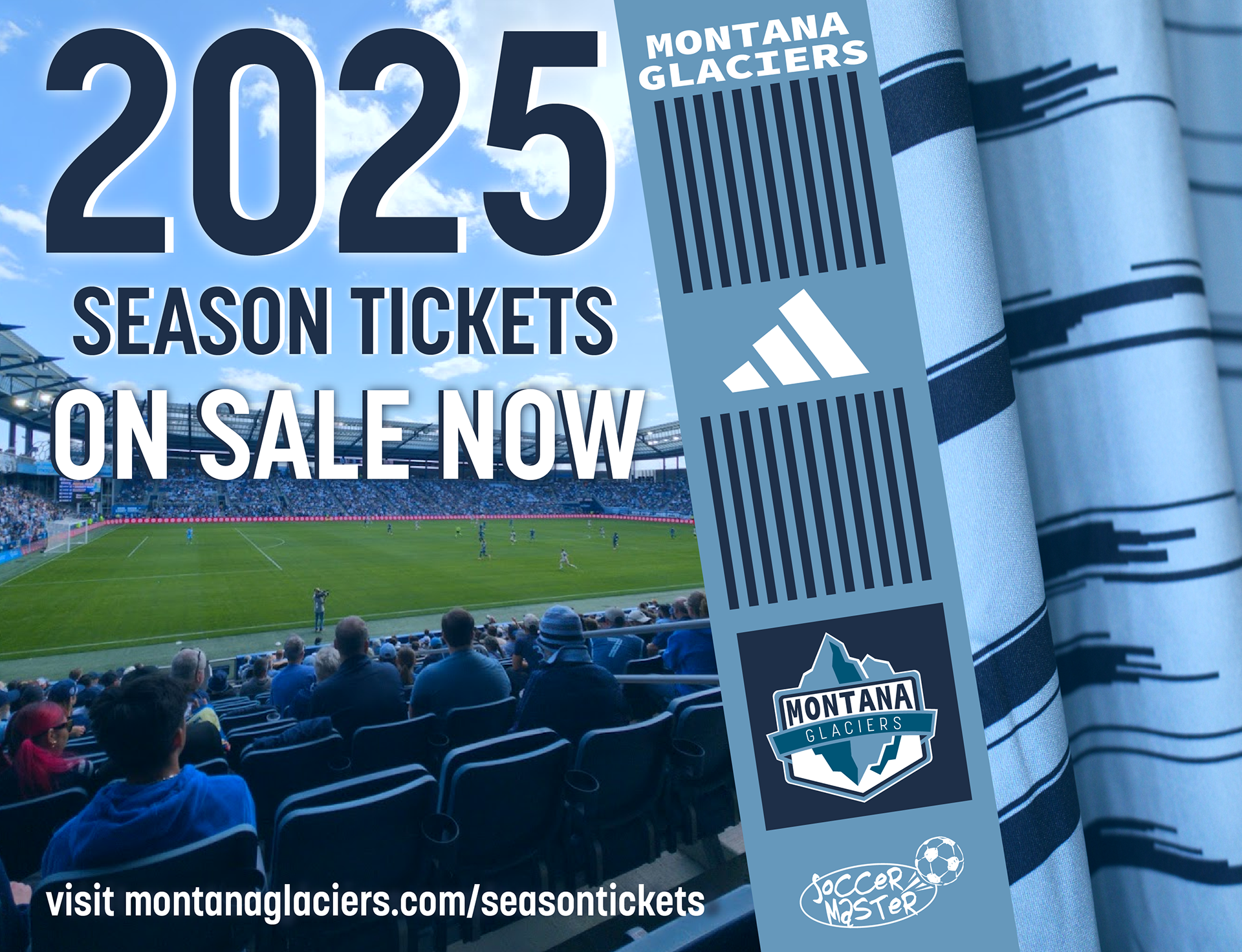 Senior Thesis Project: Fictional MLS Team "Montana Glaciers" Magazine Ad