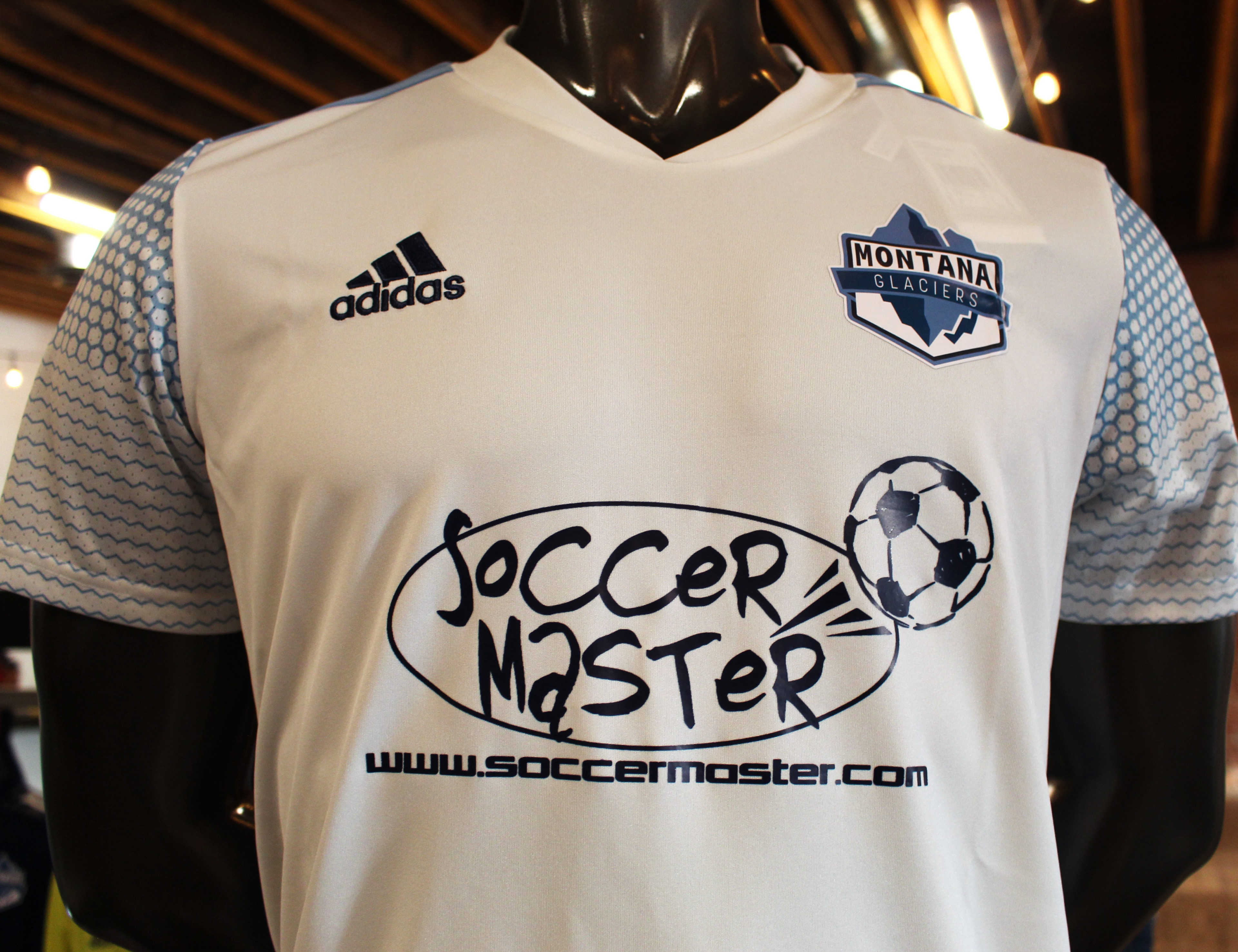 Senior Thesis Project: Fictional MLS Team "Montana Glaciers" Home Jersey (Front)