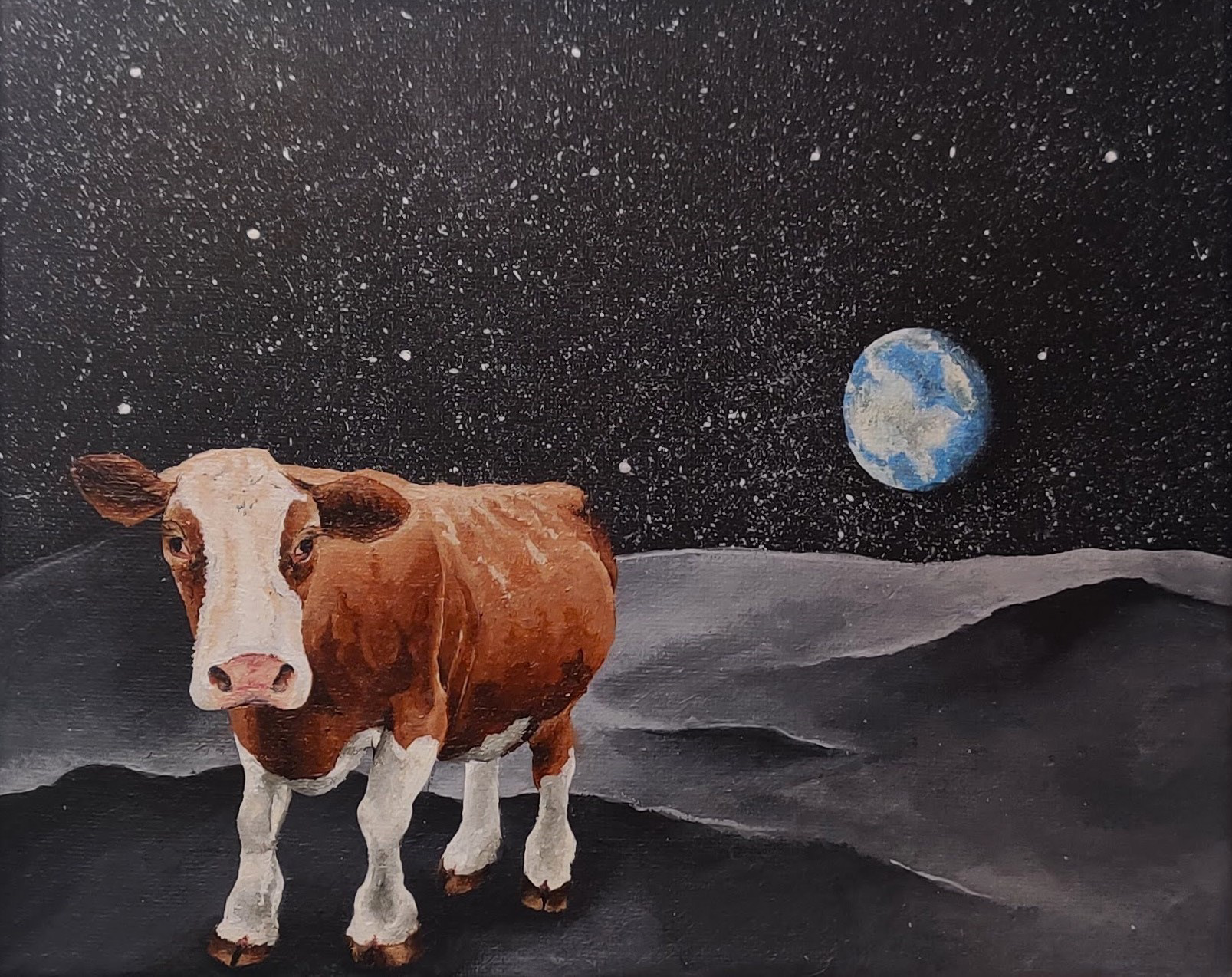 Surreal "Animals in Places They Don't Belong" painting series (Acrylic)