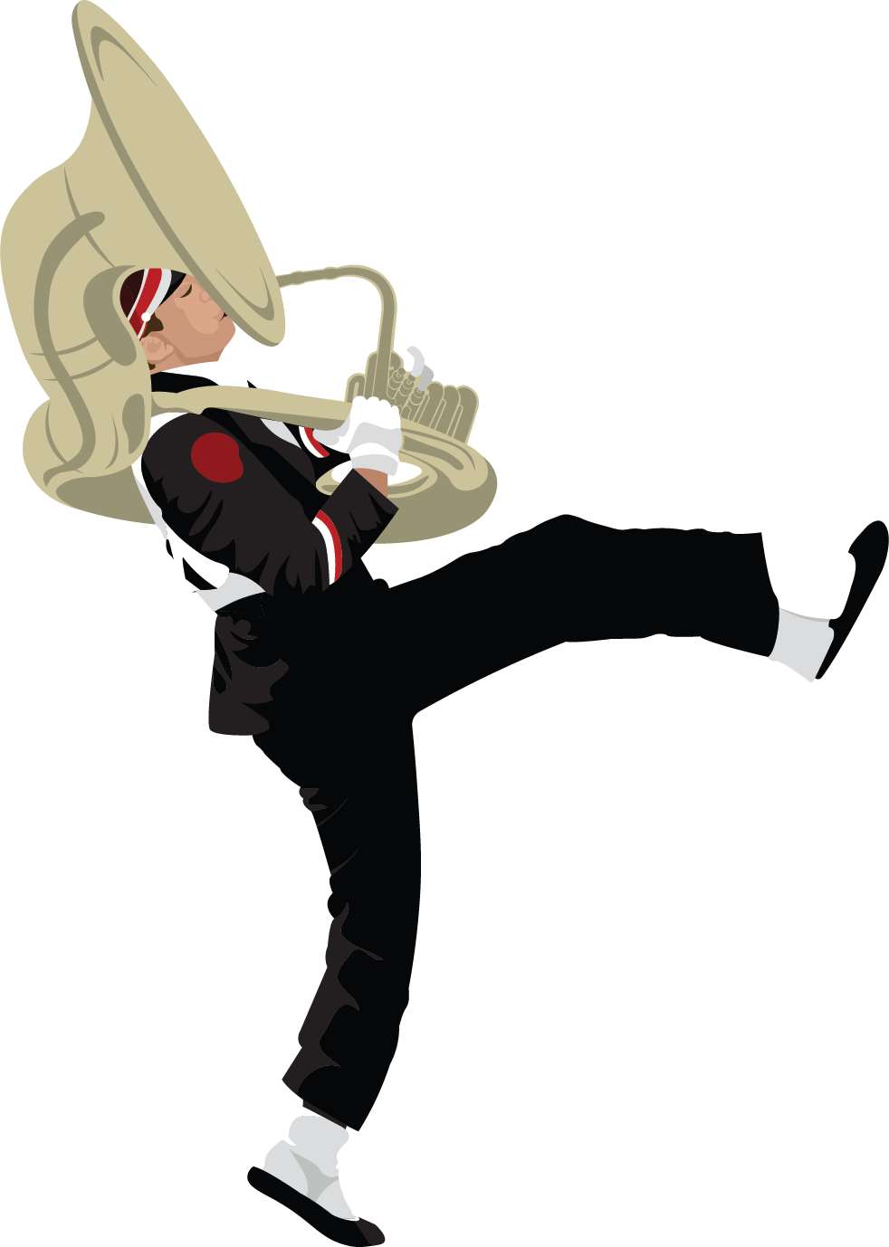 i-dotter running illustration