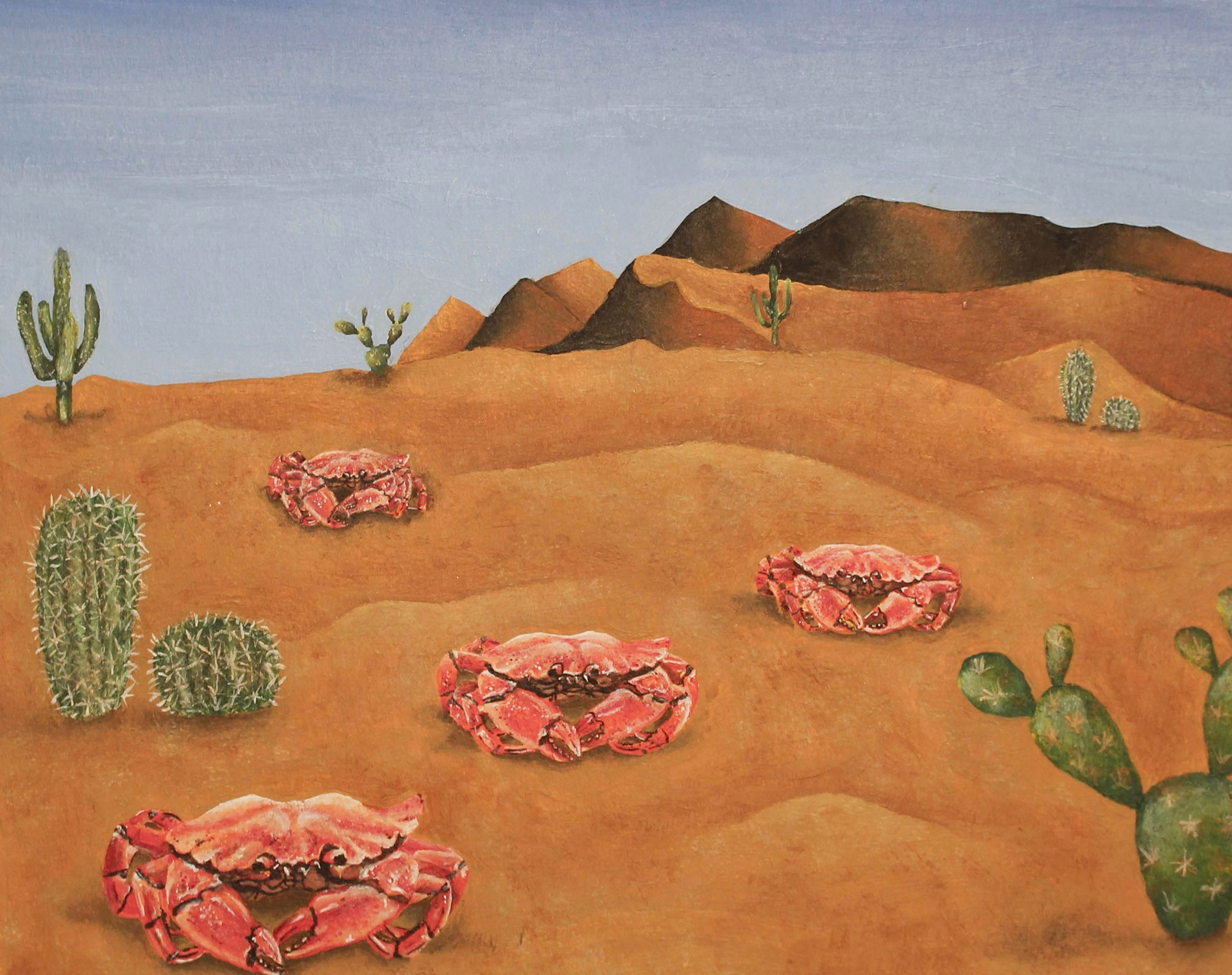 Surreal "Animals in Places They Don't Belong" painting series (Acrylic)