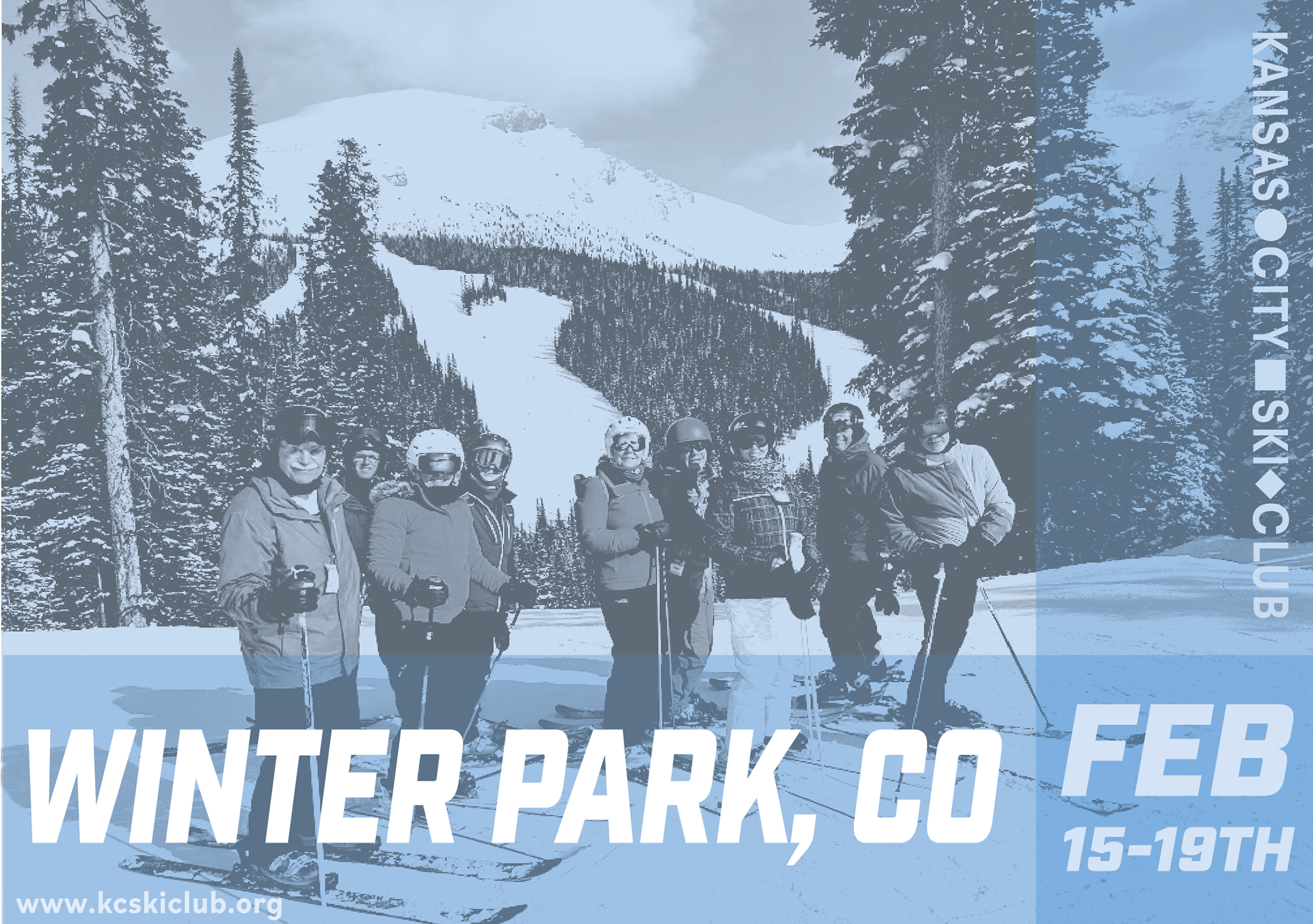Event Campaign Postcard (Kansas City Ski Club)