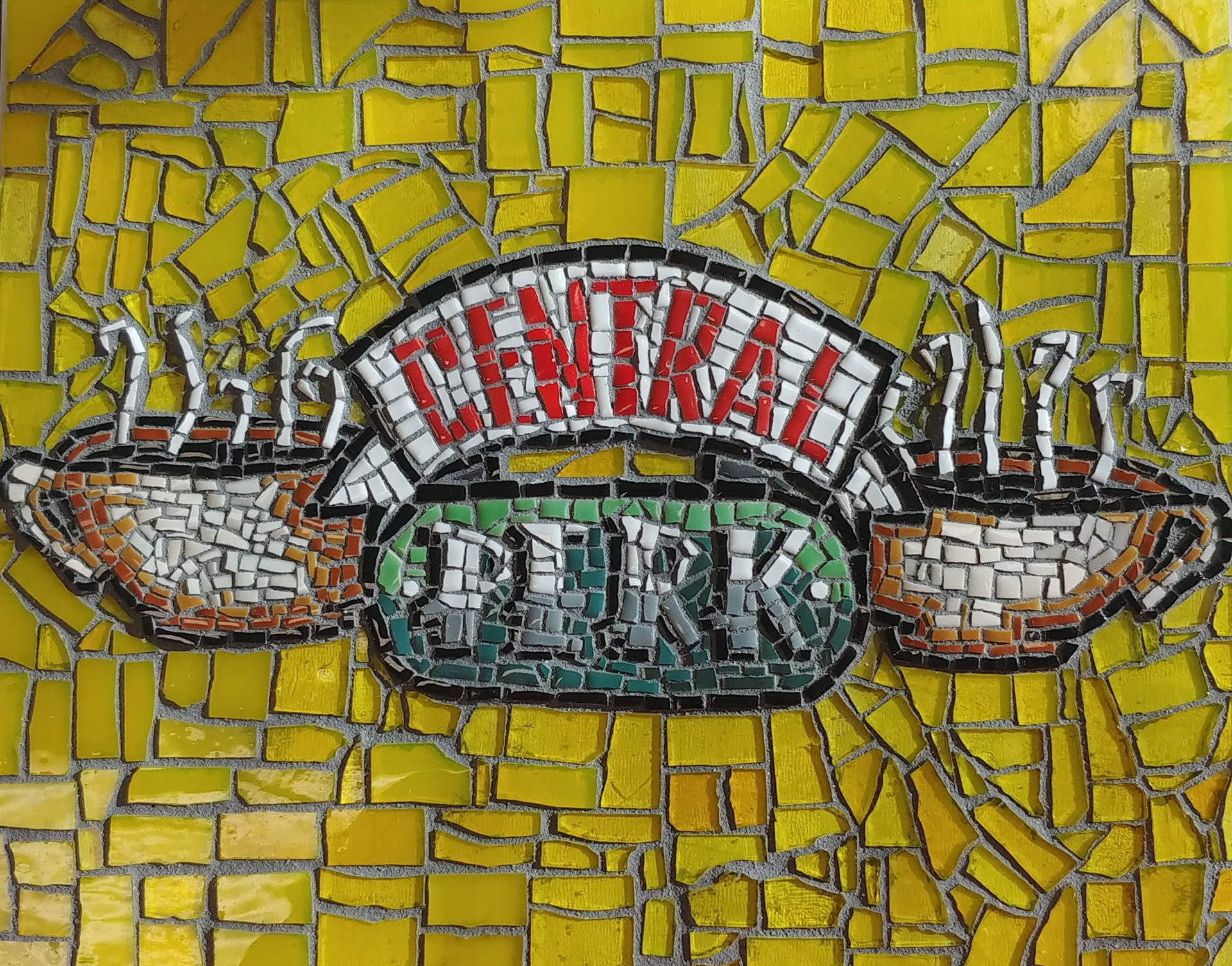 Glass Mosaic Inspired by the TV show "Friends"