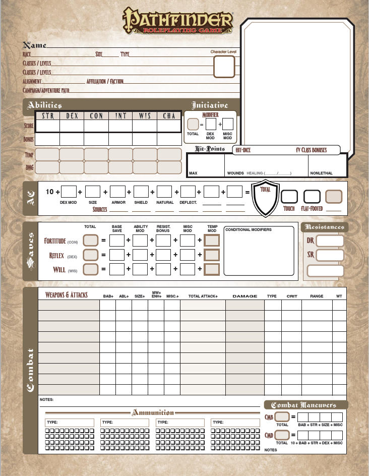 Talon Dunning - Character Sheet Archive