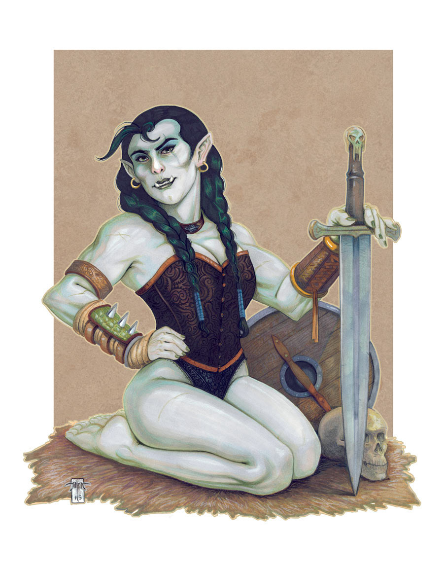 Half-Orc Pinup - 2015