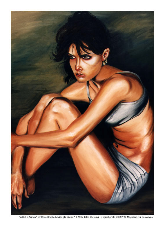 A Girl in Armani (or Rose Smoke & Midnight Blue) (student work) - 1997