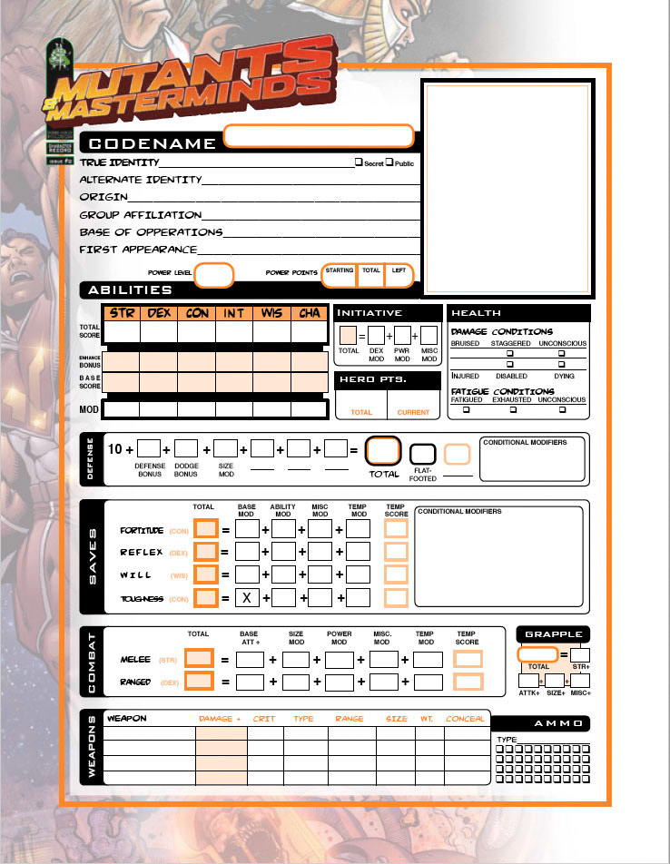 Mutants & Masterminds 2e - v.3a